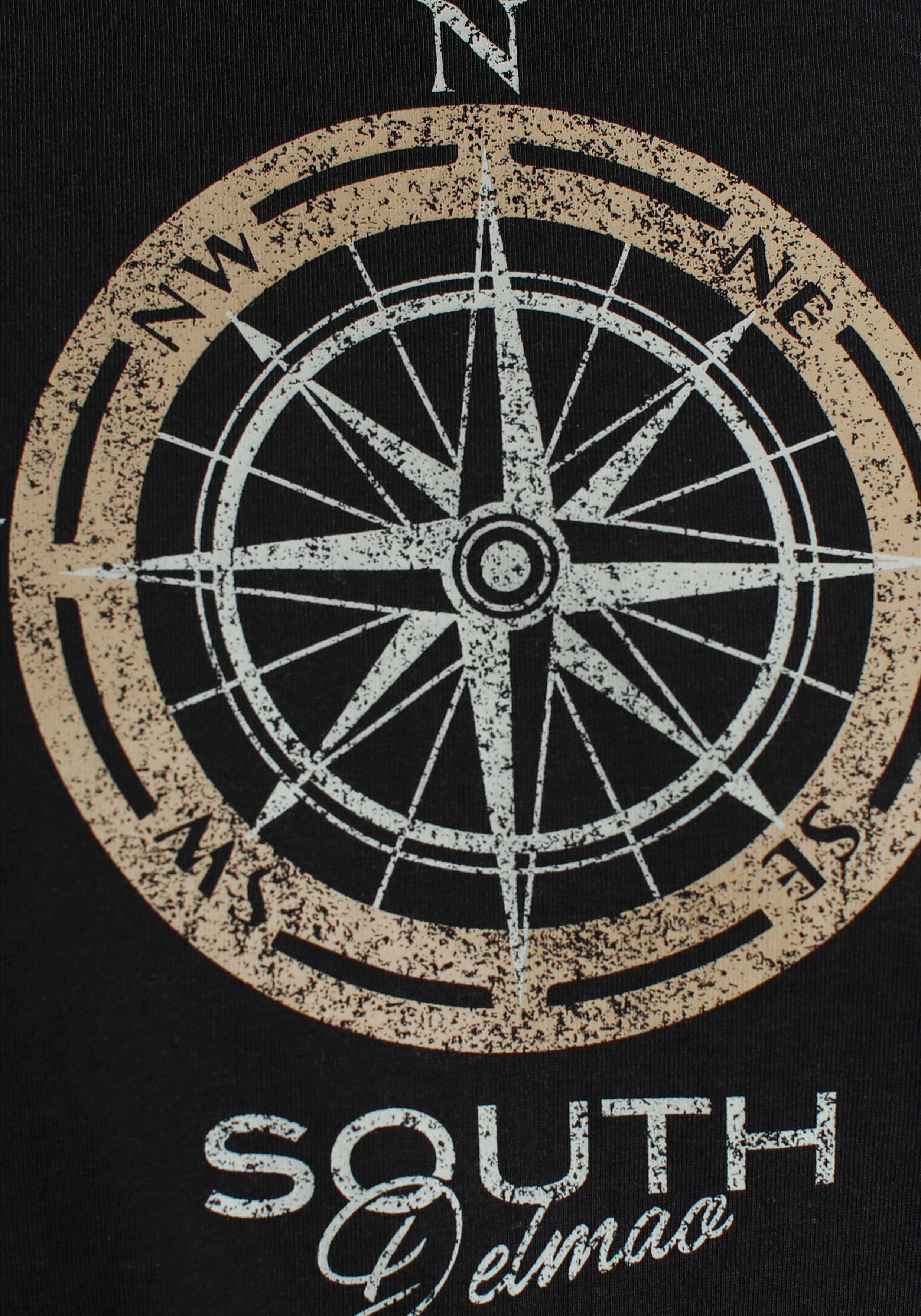 DELMAO T-shirt Korte mouw, bedrukt, ronde hals, van katoen