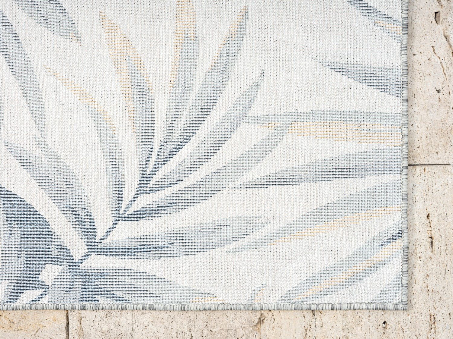 Myflair Möbel & Accessoires Vloerkleed Sol voorraadopruiming Bladerenmotief, hoog-laag effect, geschikt voor buiten, balkon, terras