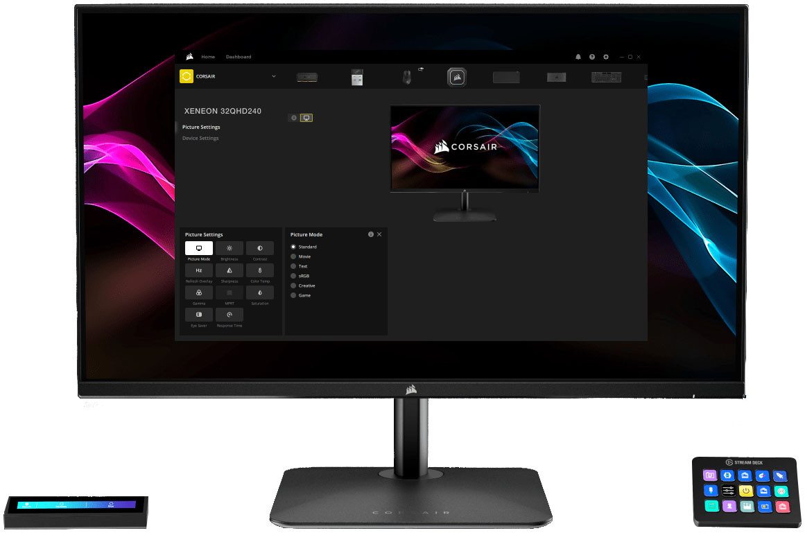 Corsair Gaming-monitor RDD0021, 81 cm / 32", UHD