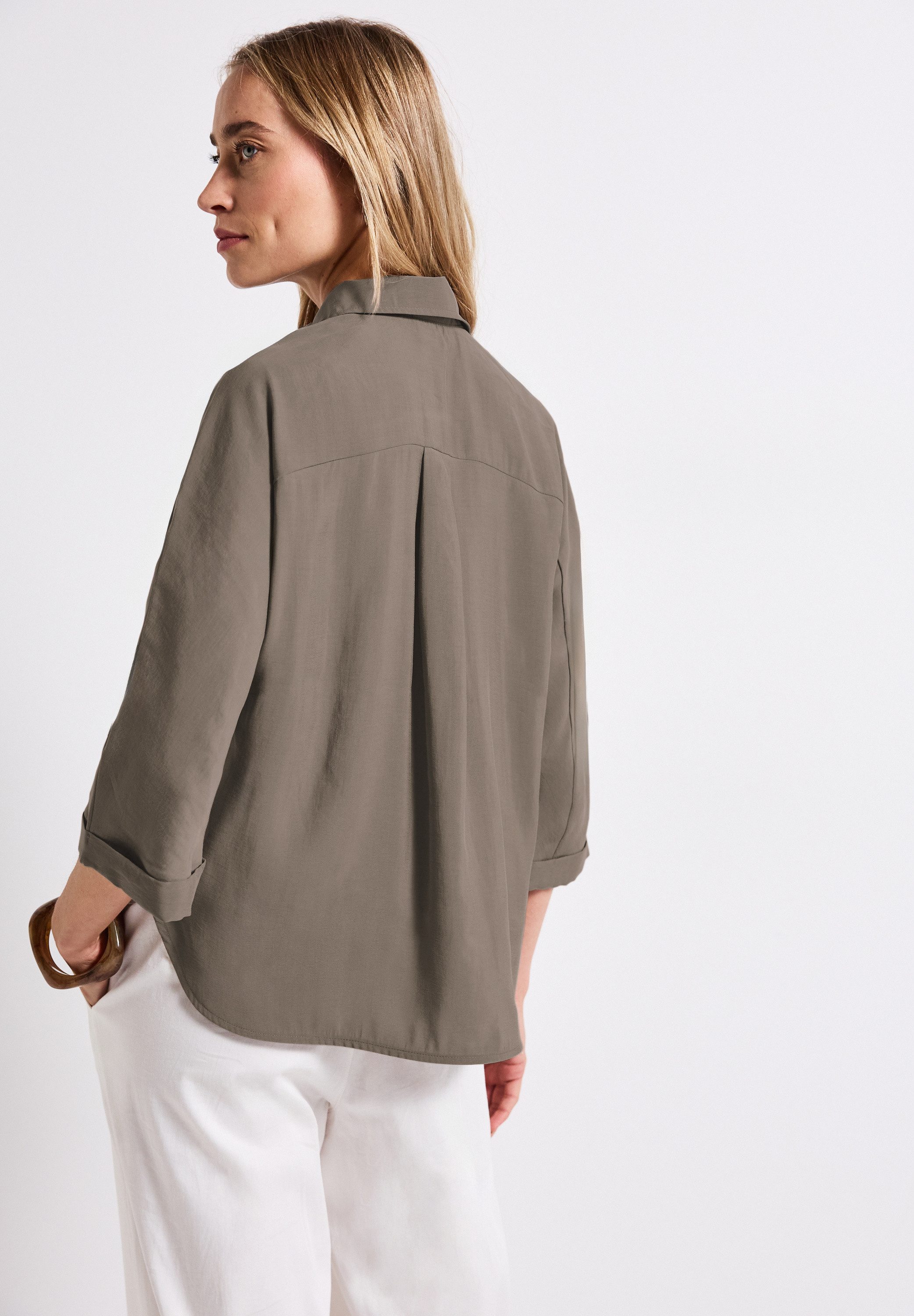 STREET ONE Overhemdblouse met borstzak