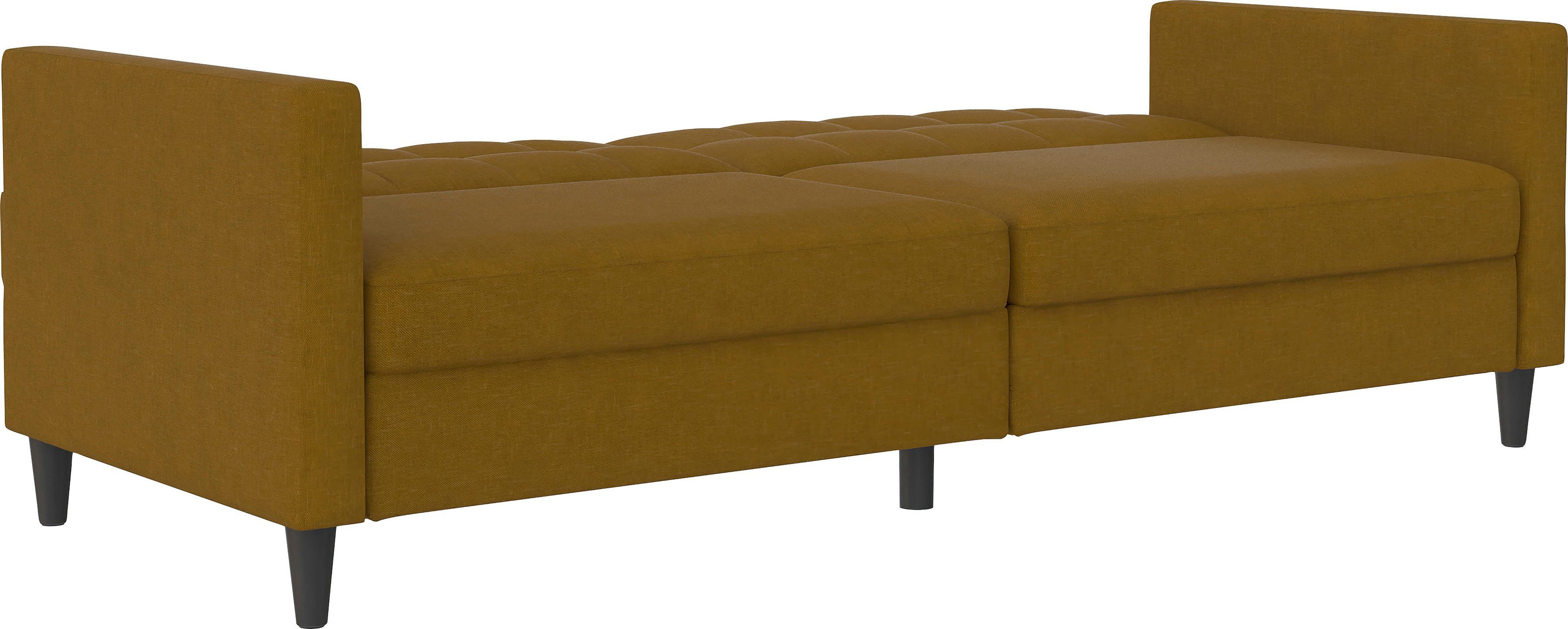 Dorel Home 3-zitsbank Hartford II Slaapfunctie, rugleuning 2-delig, 3-voudig verstelbaar, zithoogte 43 cm
