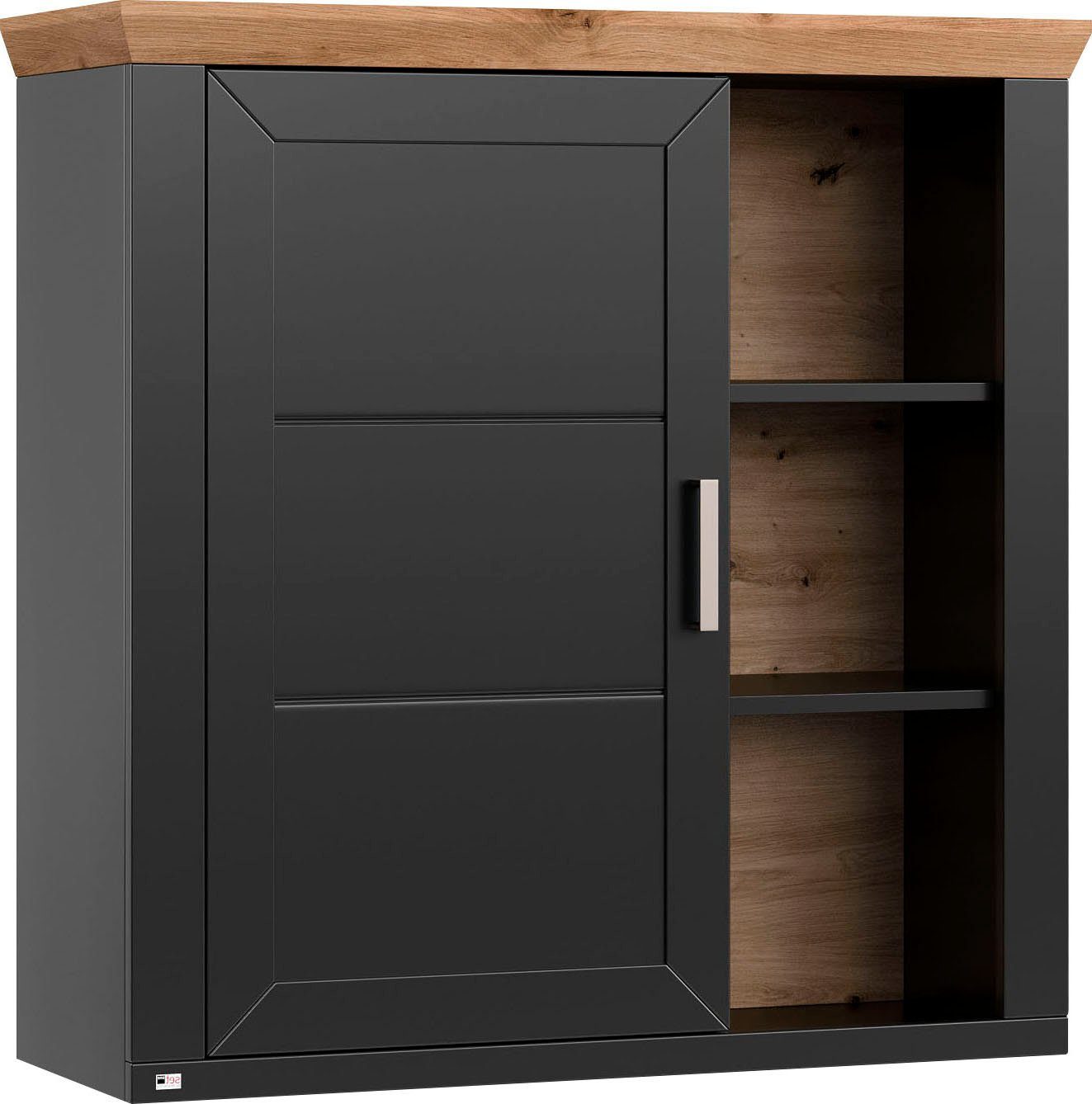 set one by Musterring Hangkast York Type 23, met deur en open vakken, verlichting optioneel, B 105 cm