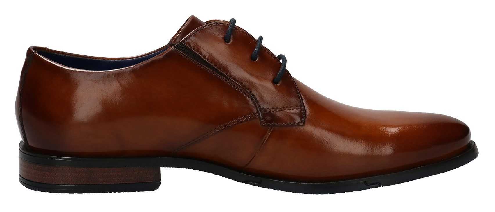 Bugatti Veterschoenen , blokhak, business schoen, avondschoen, feestelijke schoen met print