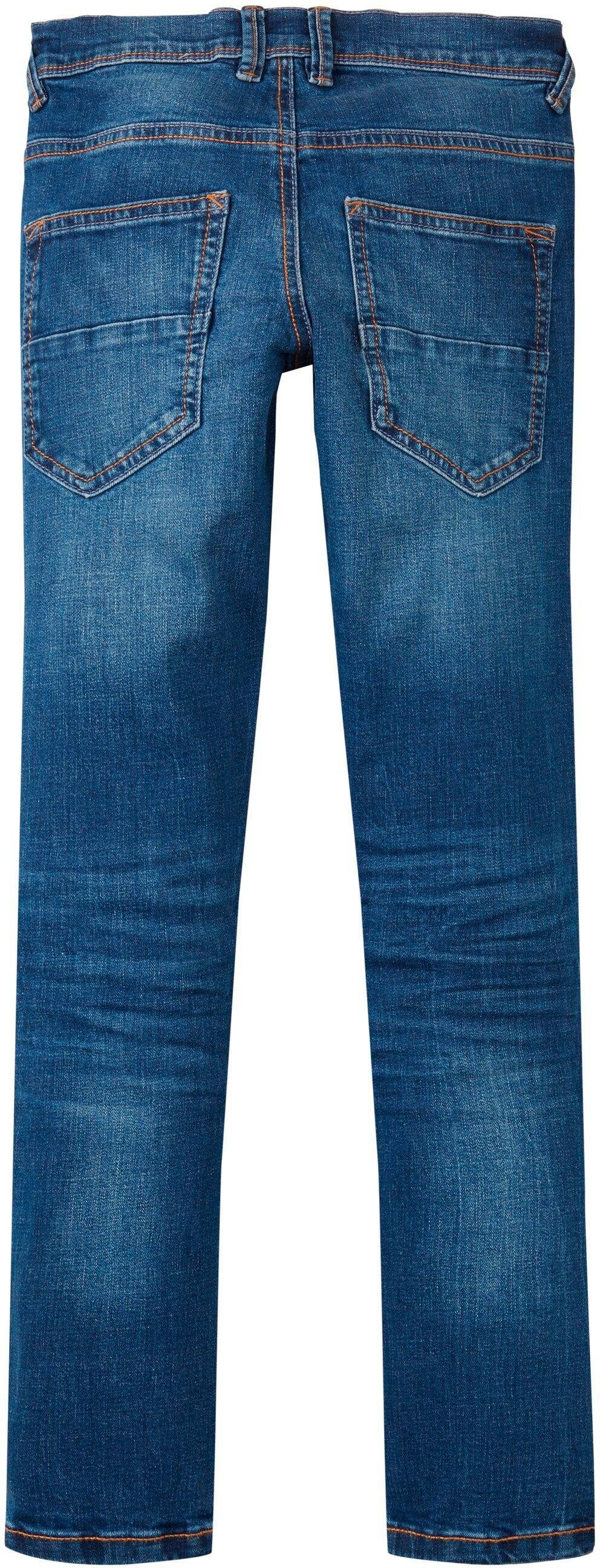 Tom Tailor Slim fit jeans met knoop- en ritssluiting