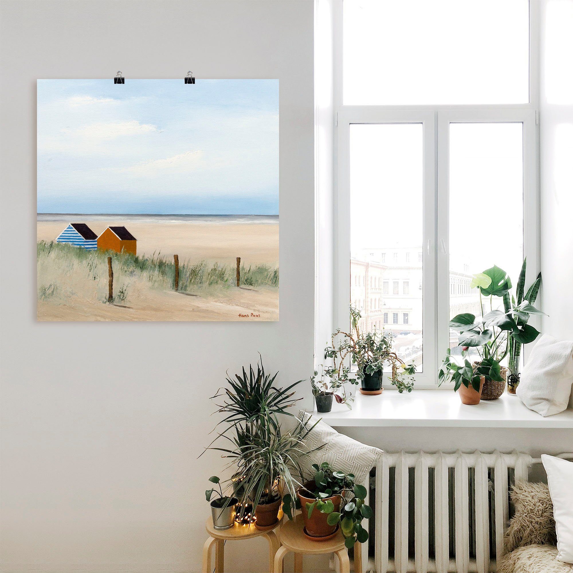 Artland Artprint Zonnige morgen V als artprint op linnen, poster in verschillende formaten maten