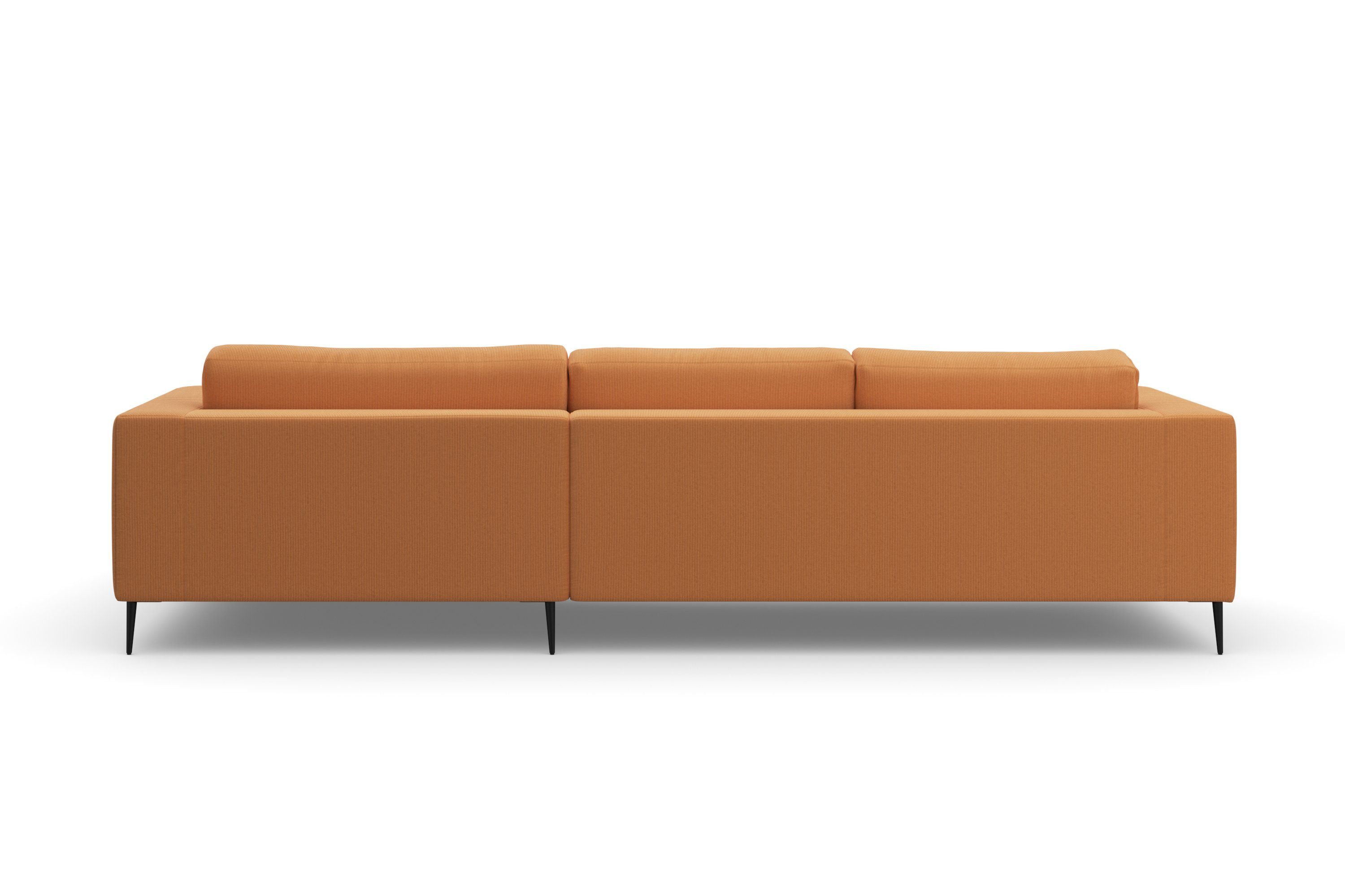 DOMO collection Hoekbank Modica, tijdloos en elegant, L-vorm moderne uitstraling met ruime recamière, ook in cord