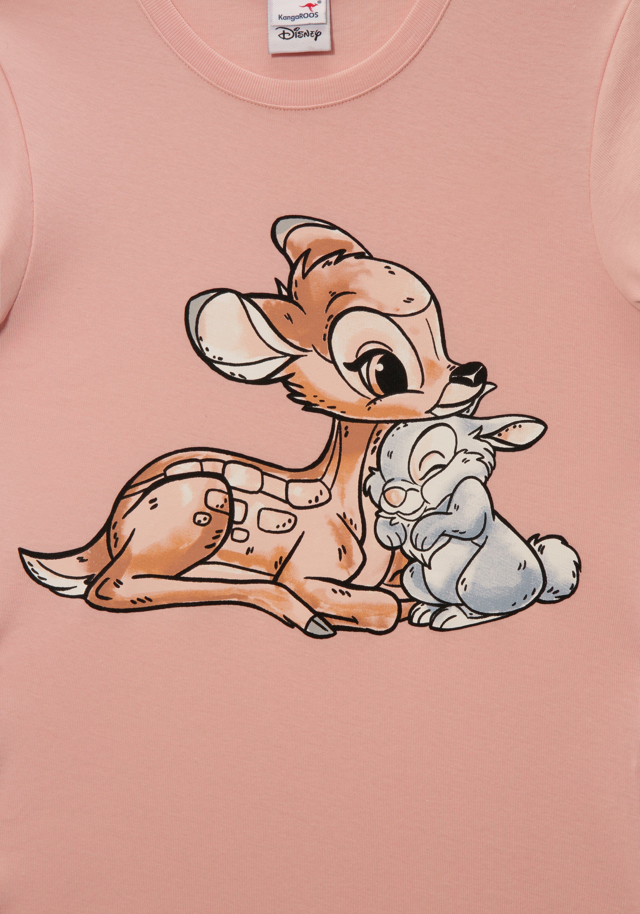 KangaROOS T-shirt Korte mouwen, zeer figuurvolgende pasvorm, van katoen