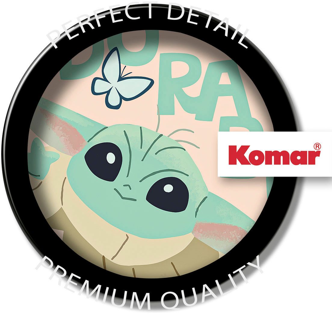 Komar Artprint op linnen The Mandalorian Little Grogu Adorable - afm. 30 x 30 cm (1 stuk)
