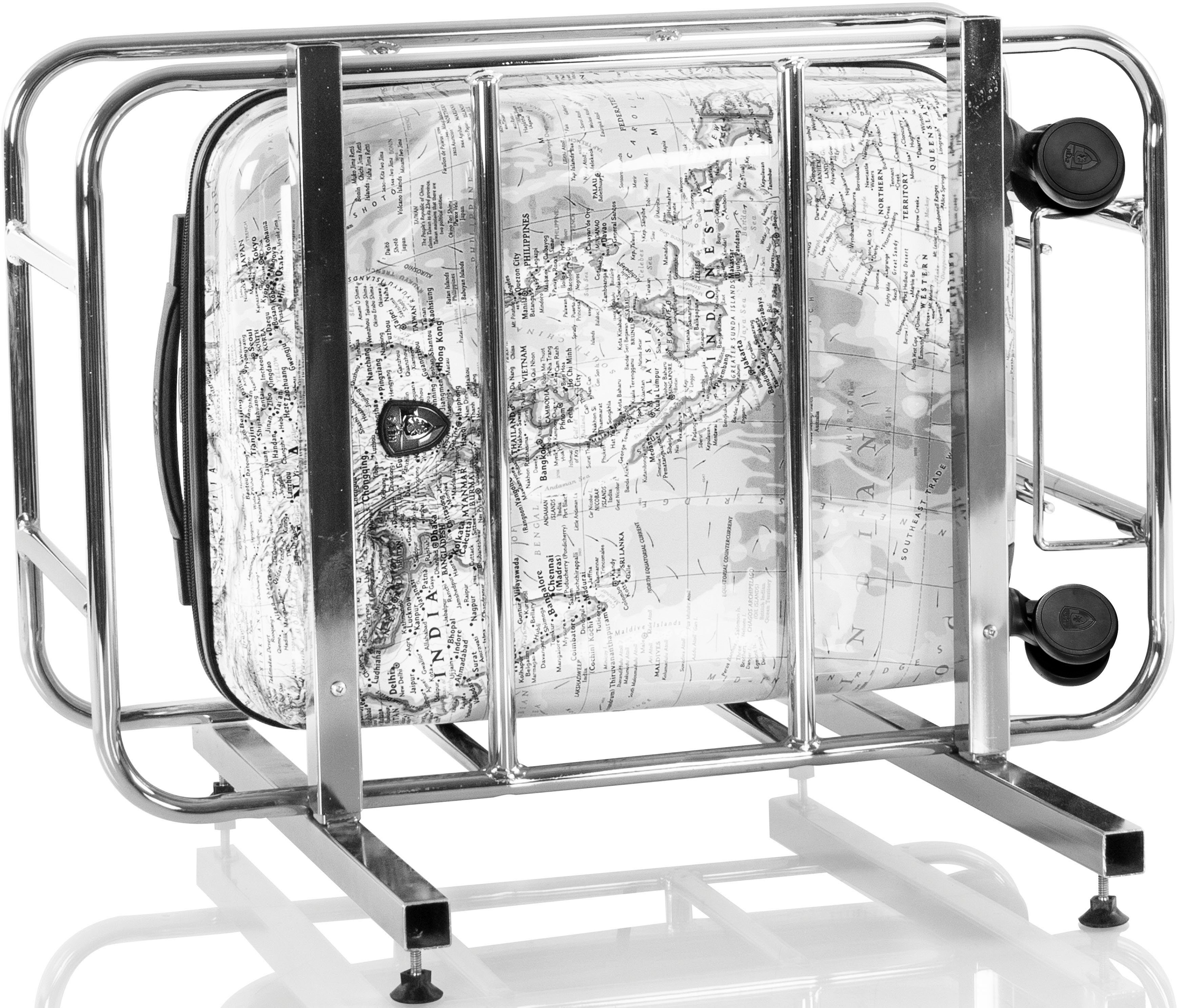 Heys Hardshell-trolley Journey 3G zwart wit 53 cm x Joachim Llambi handbagagekoffer reisbagage