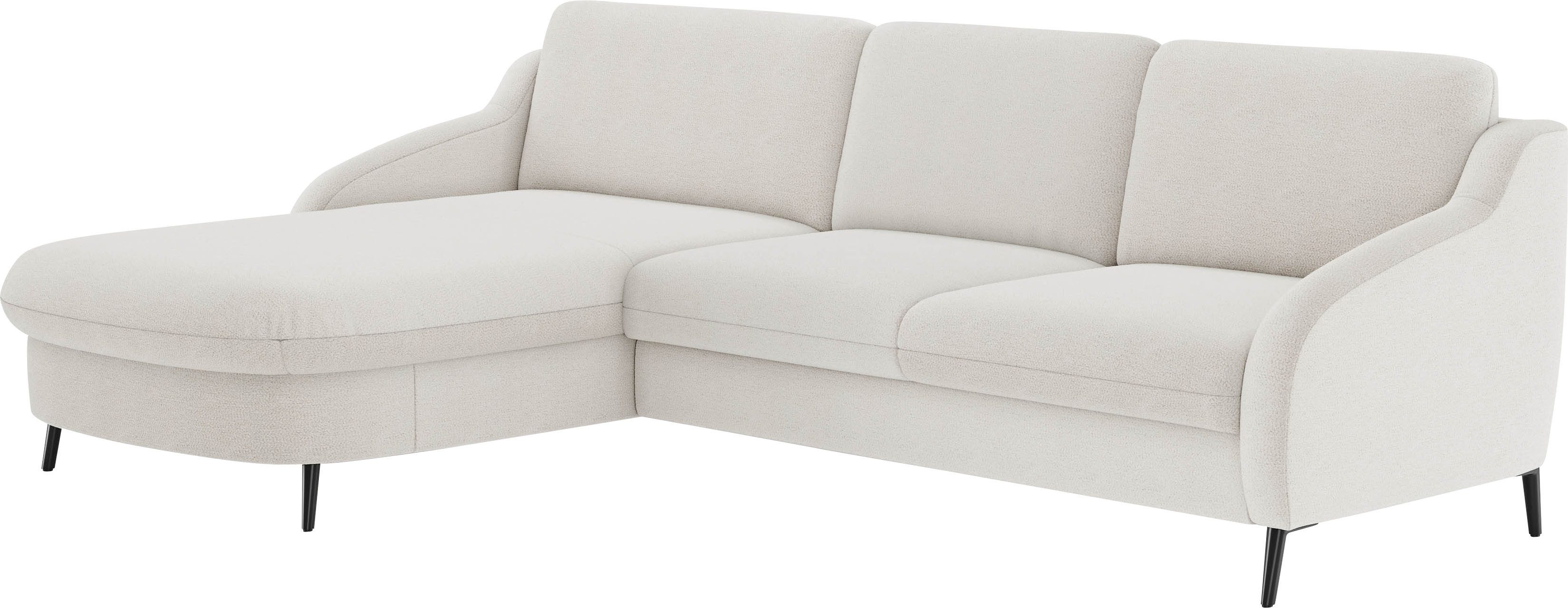 sit&more Hoekbank Soul L-vorm optioneel met bedfunctie en bedlade of lade