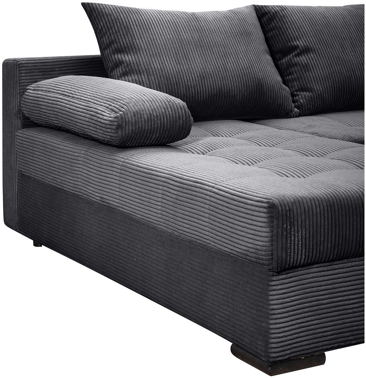 COLLECTION AB Zithoek Josy U-vorm, breedte 269 cm, platweefsel, structuur, kunstleer