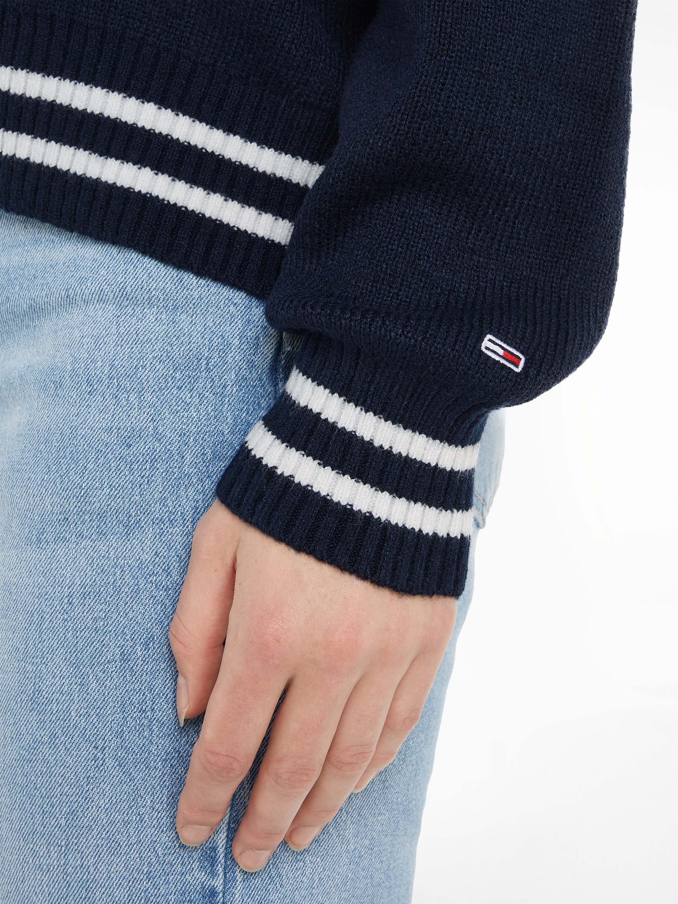 TOMMY JEANS Gebreide trui TJW LETTERMAN SWEATER met geborduurde -vlag