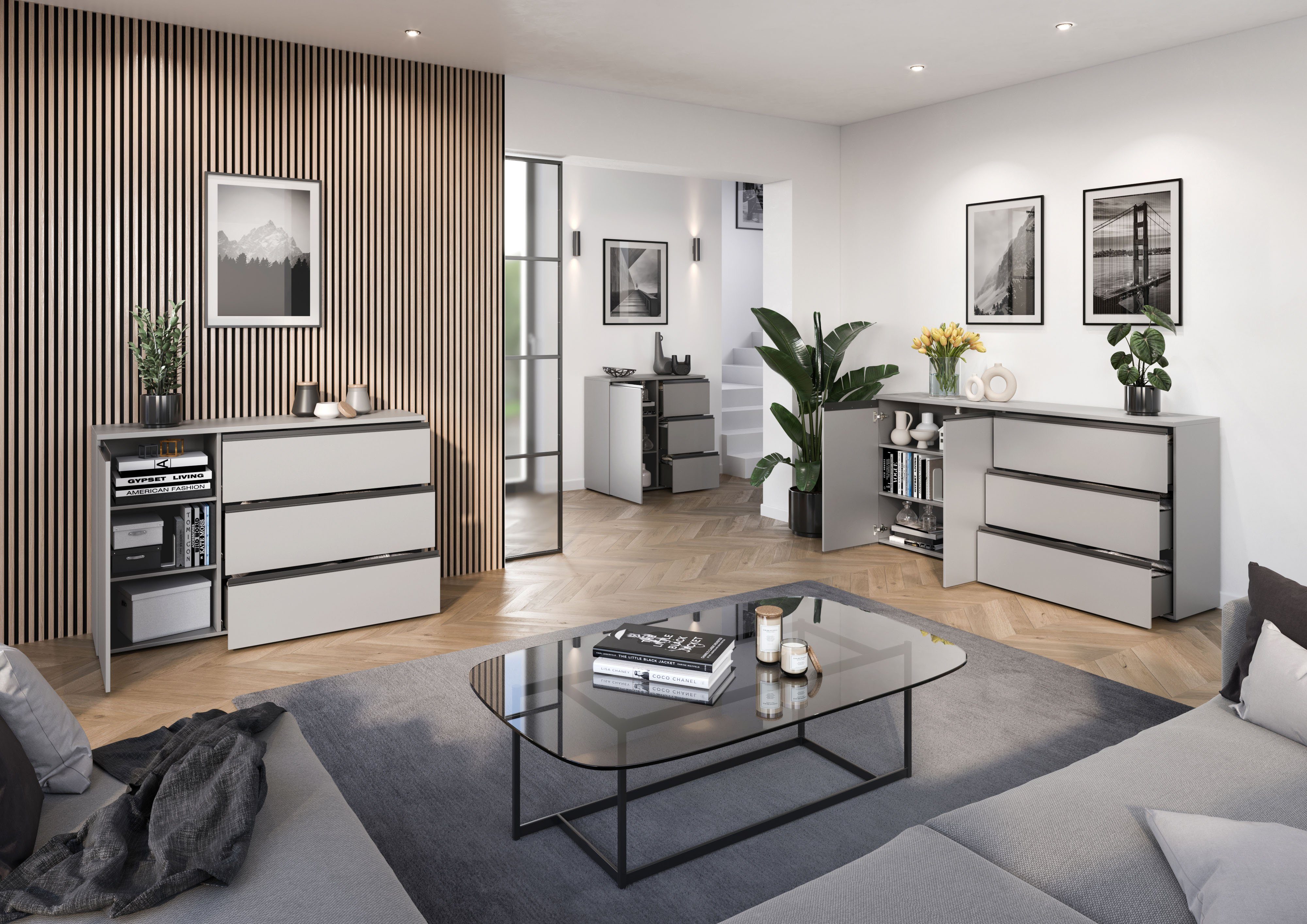 GERMANIA Kast Lemont Kast met 3 laden en 1 deur