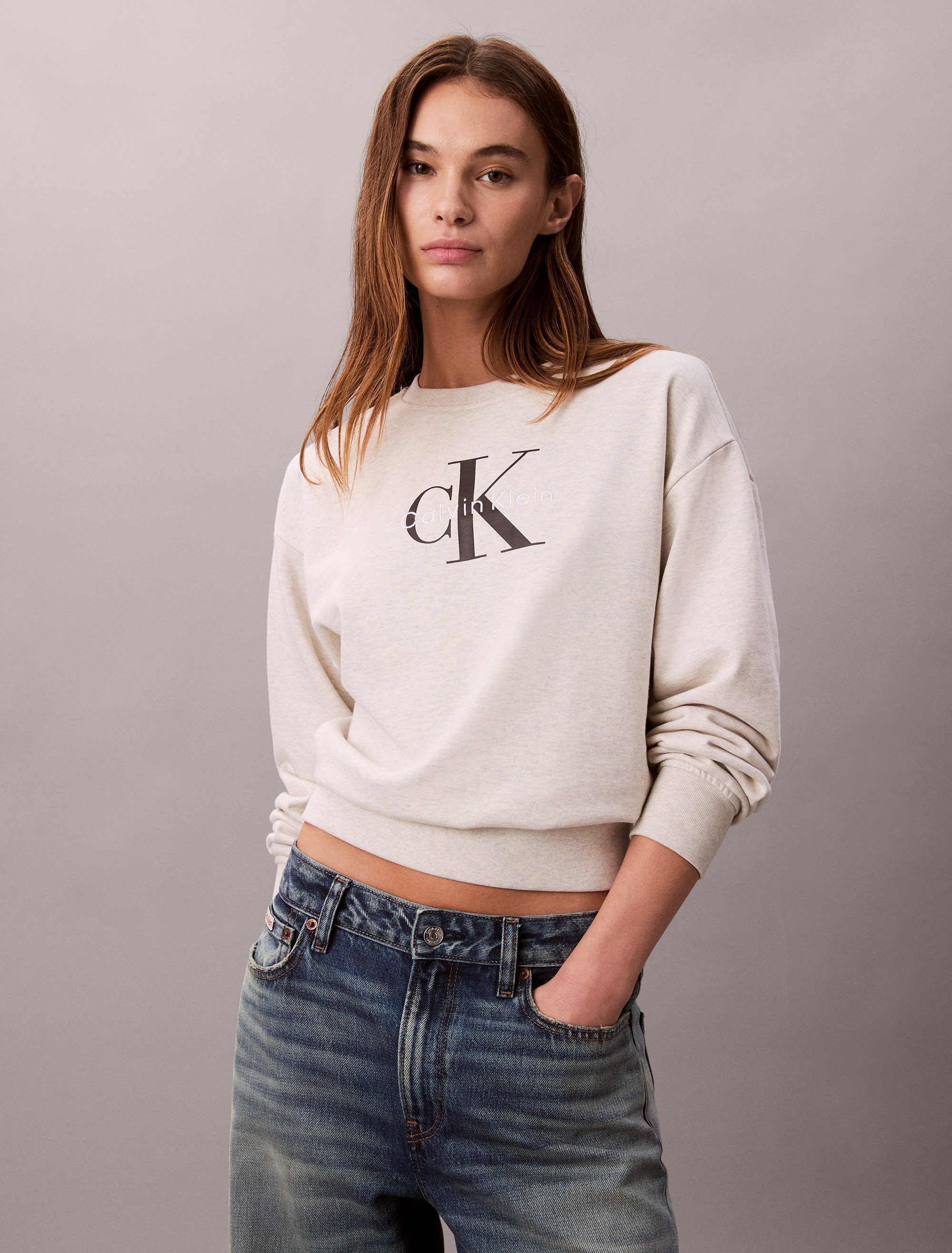 Calvin Klein Sweatshirt LS MNLG FRNCH TRRY R