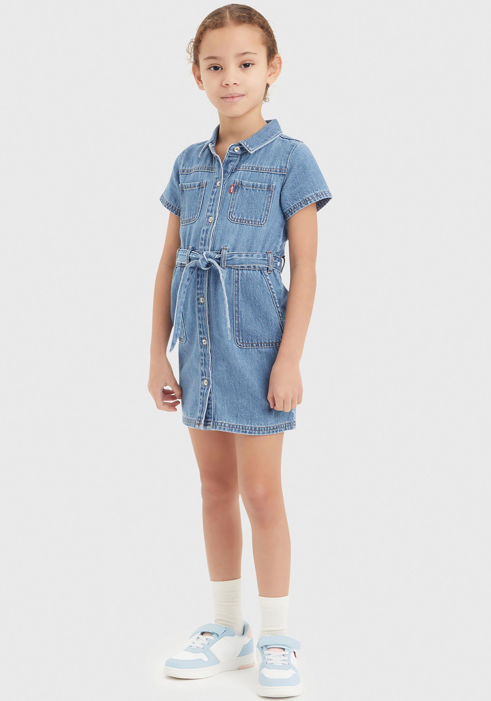 Levi's Kidswear Jeans jurk LVG ORGANIC UTILITY DRESS