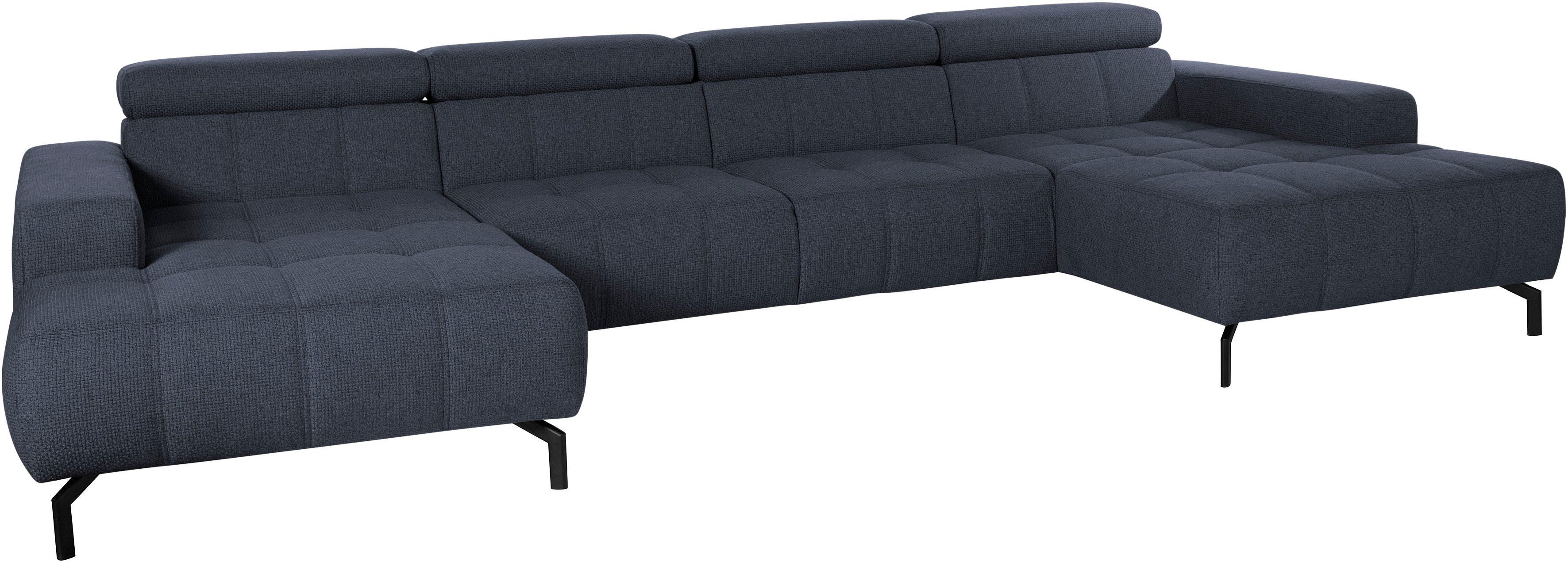DOMO collection Zithoek Cunelli mooie zitnaden als designelement, stevige zitcomfort, U-vorm