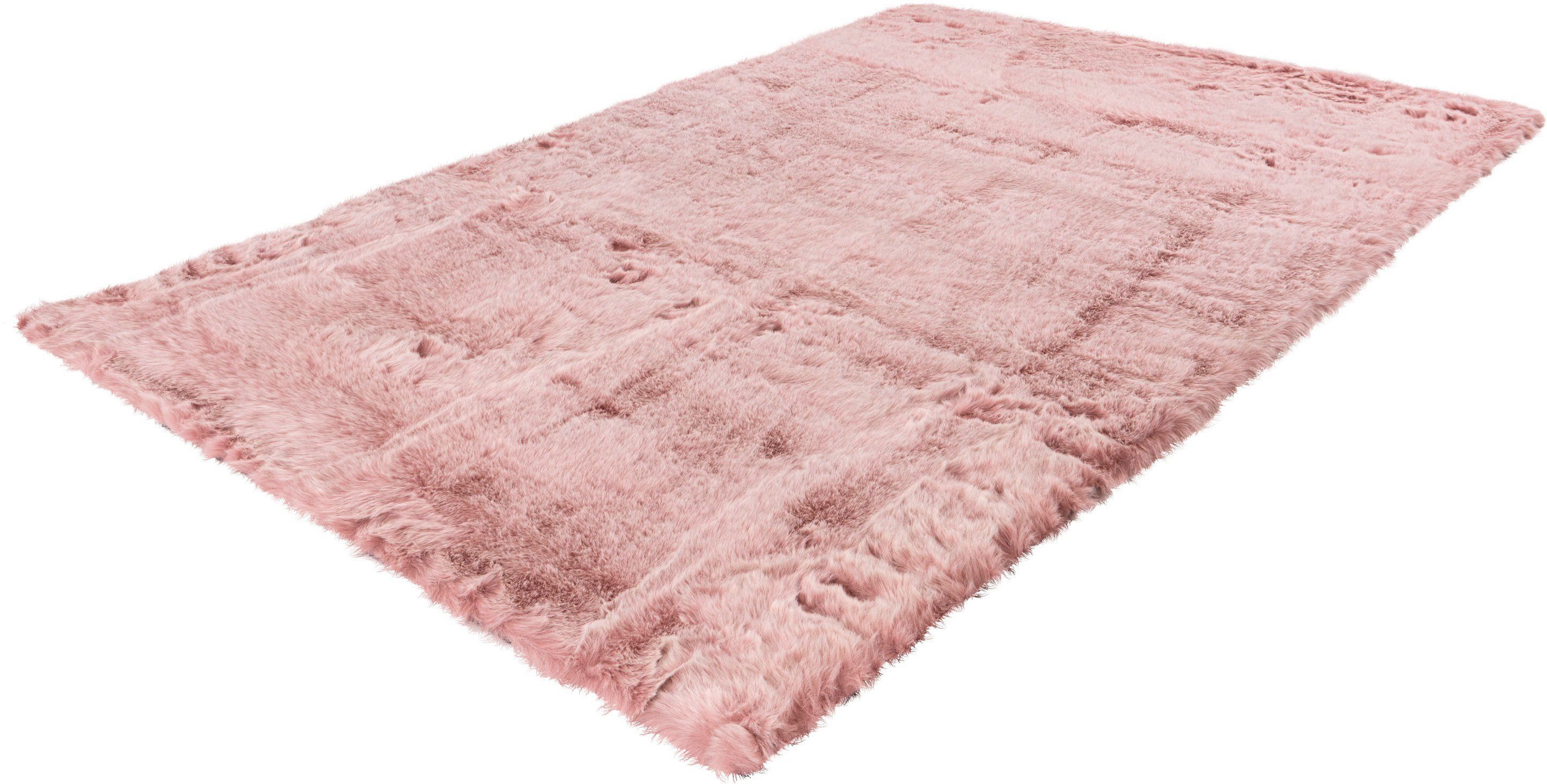 calo-deluxe Hoogpolig vloerkleed Emica-1000 Imitatiebont, woonkamer