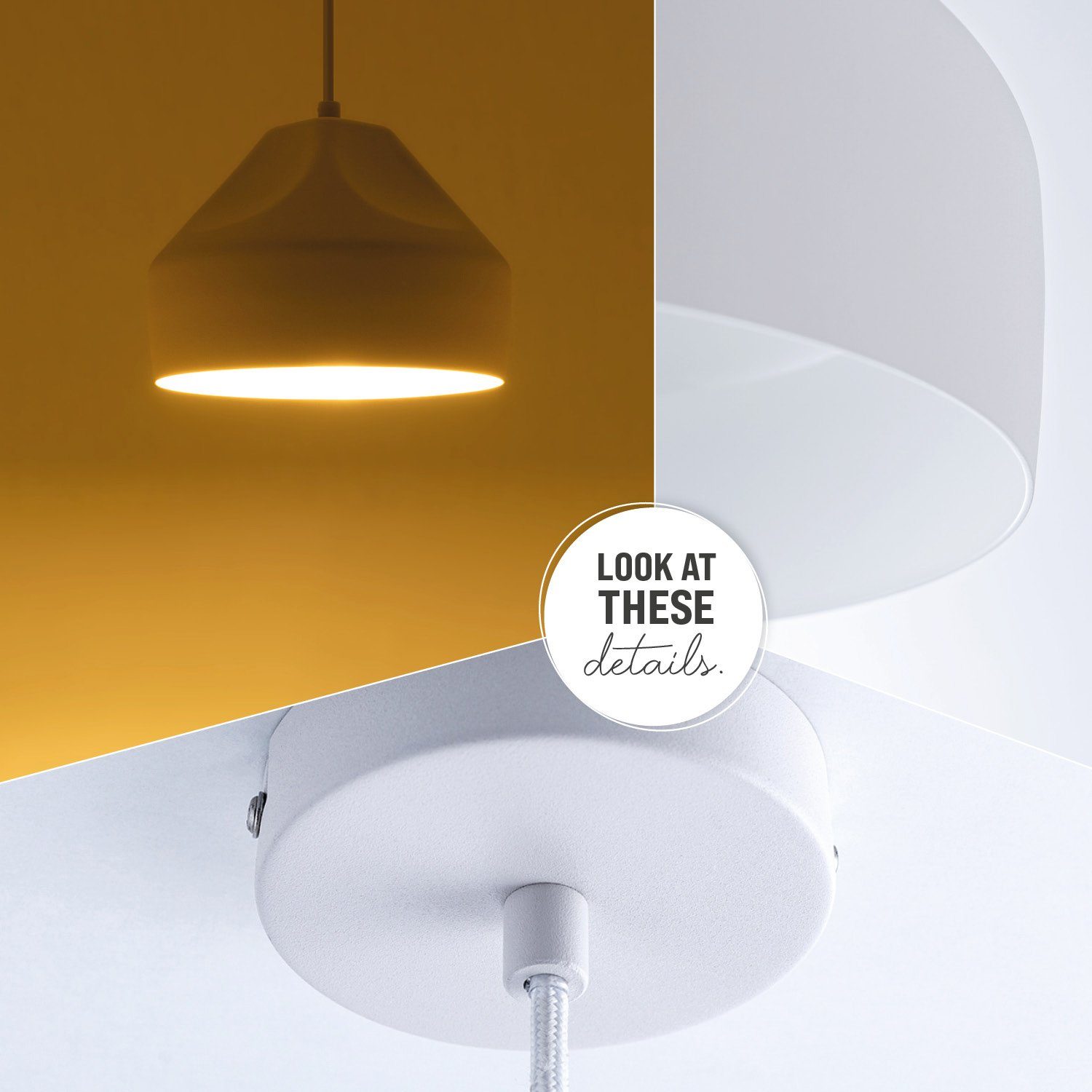 Paco Home Hanglamp HURLEY U Hanglamp eetkamer keukenlamp hangend Eettafellamp binnenin in goudkleur