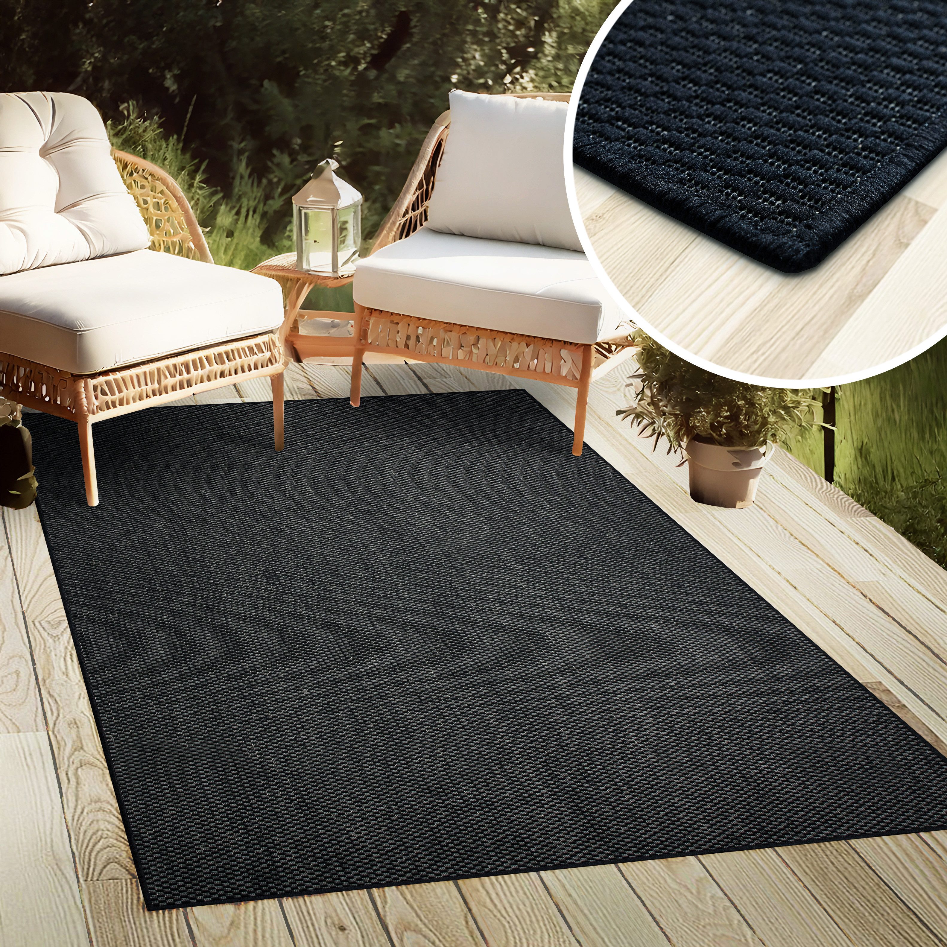 my home Vloerkleed Venetië is ook als loper verkrijgbaar Geschikt voor binnen en buiten, sisal-look, weerbestendig & uv-bestendig