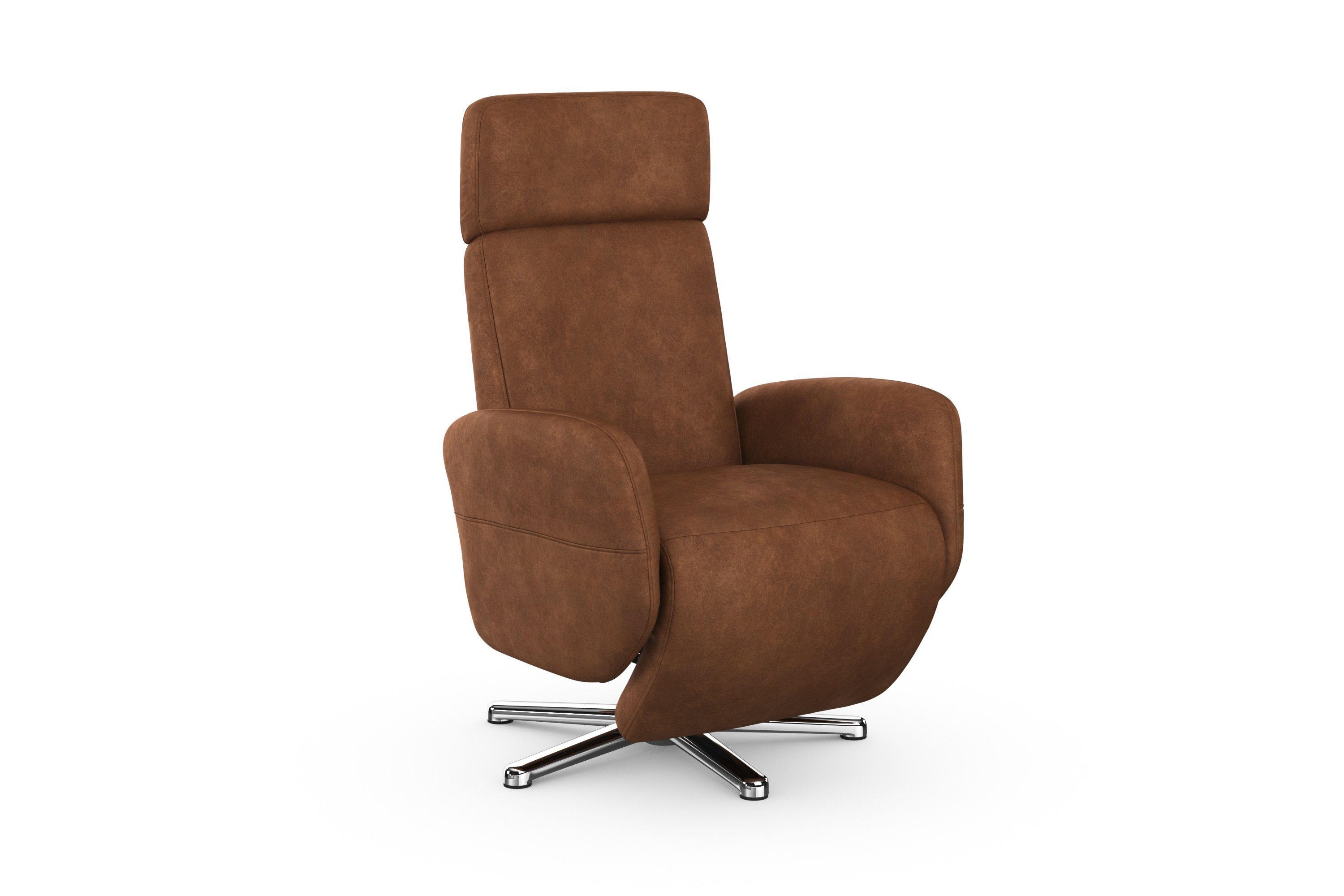 sit&more Relaxfauteuil Grenoble, incl. hoofdsteunverstelling en bekabelde afstandsbediening