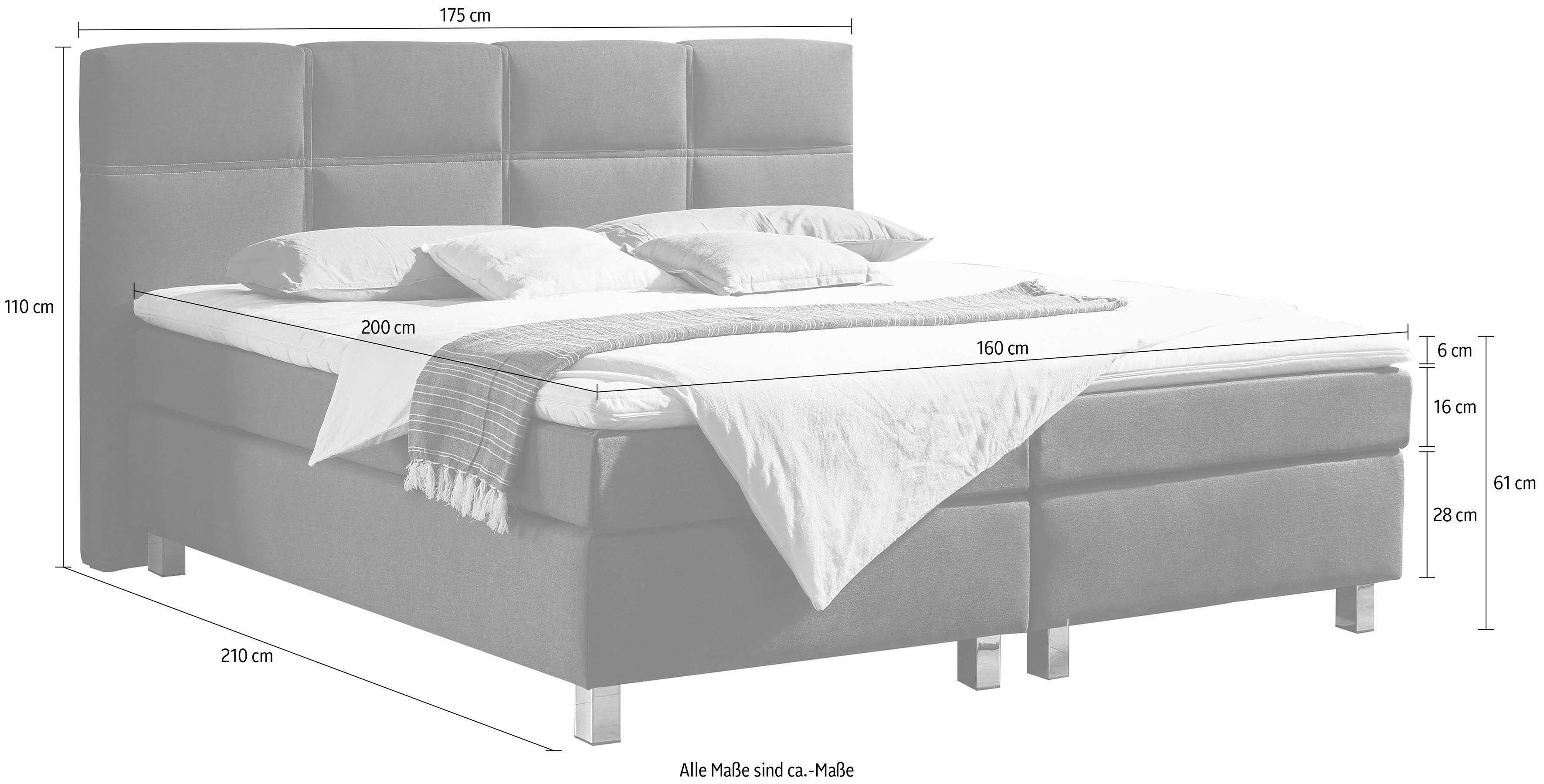 Westfalia Polsterbetten Boxspring met topmatras