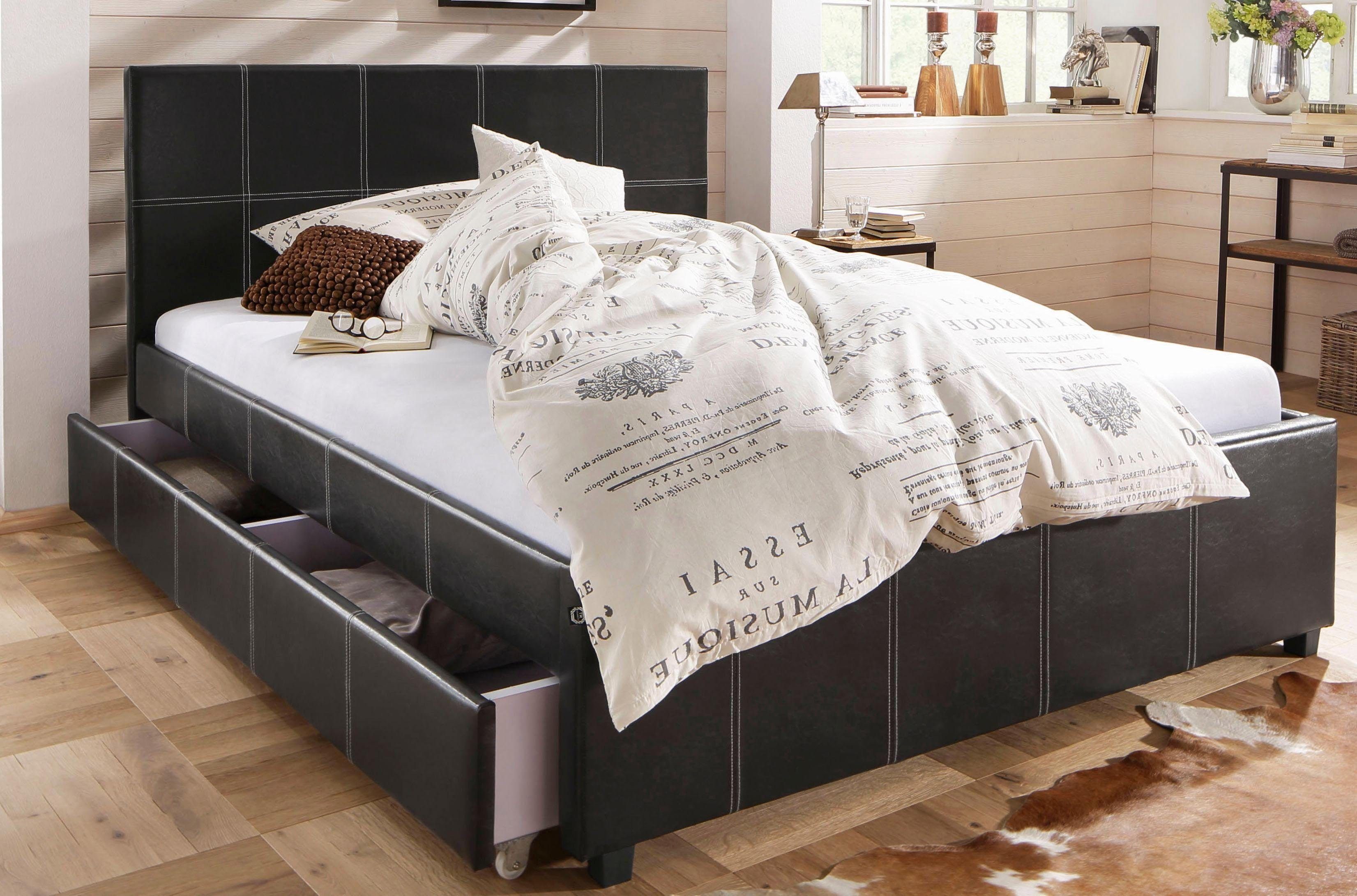 Home affaire Bedlade MAJA met twee binnenvakken, voor veel bergruimte, breedte 190 cm