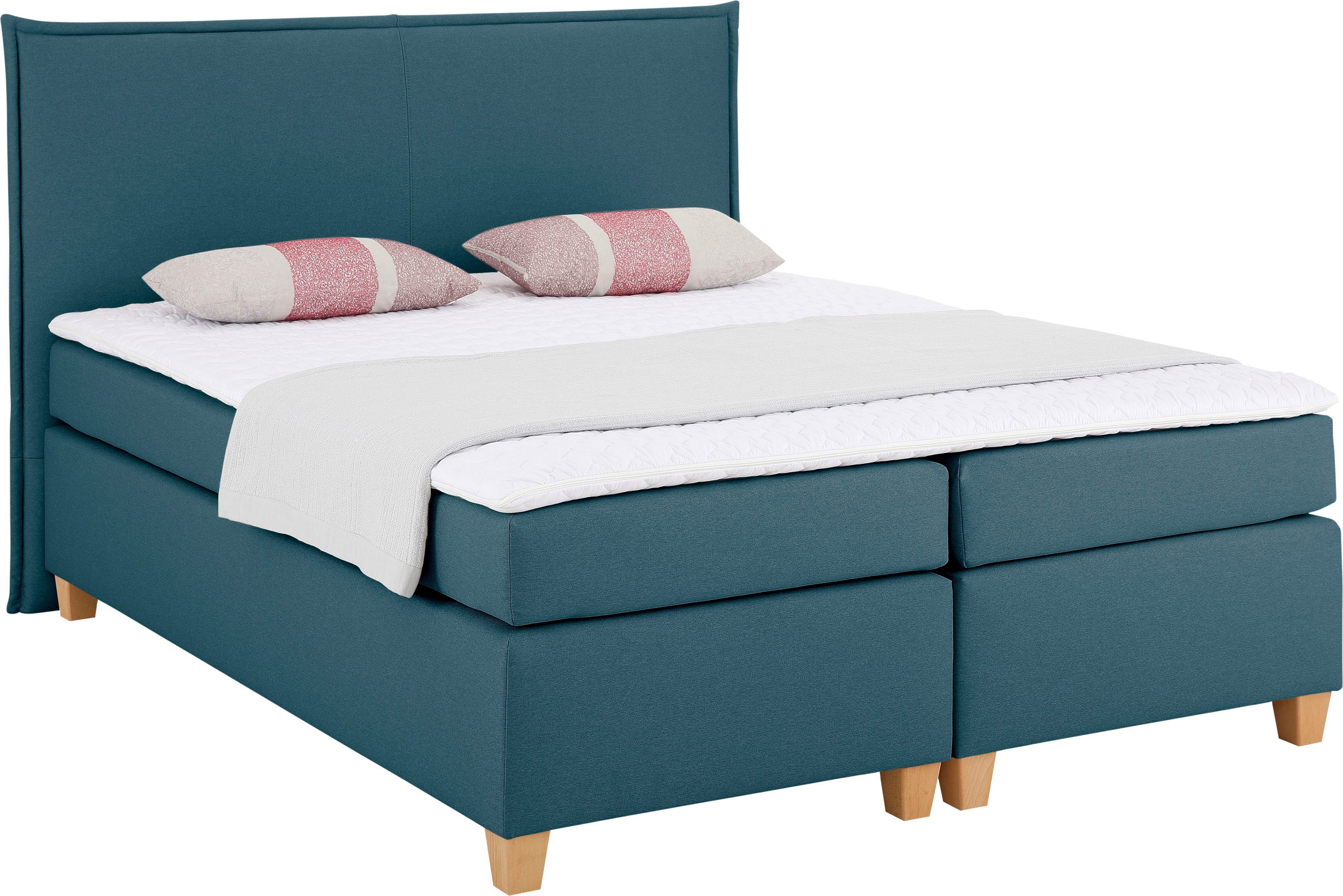 Home affaire Boxspring Houssay incl. topmatras, 5 breedtes, 2 hardheden ook in extra lang 220 cm