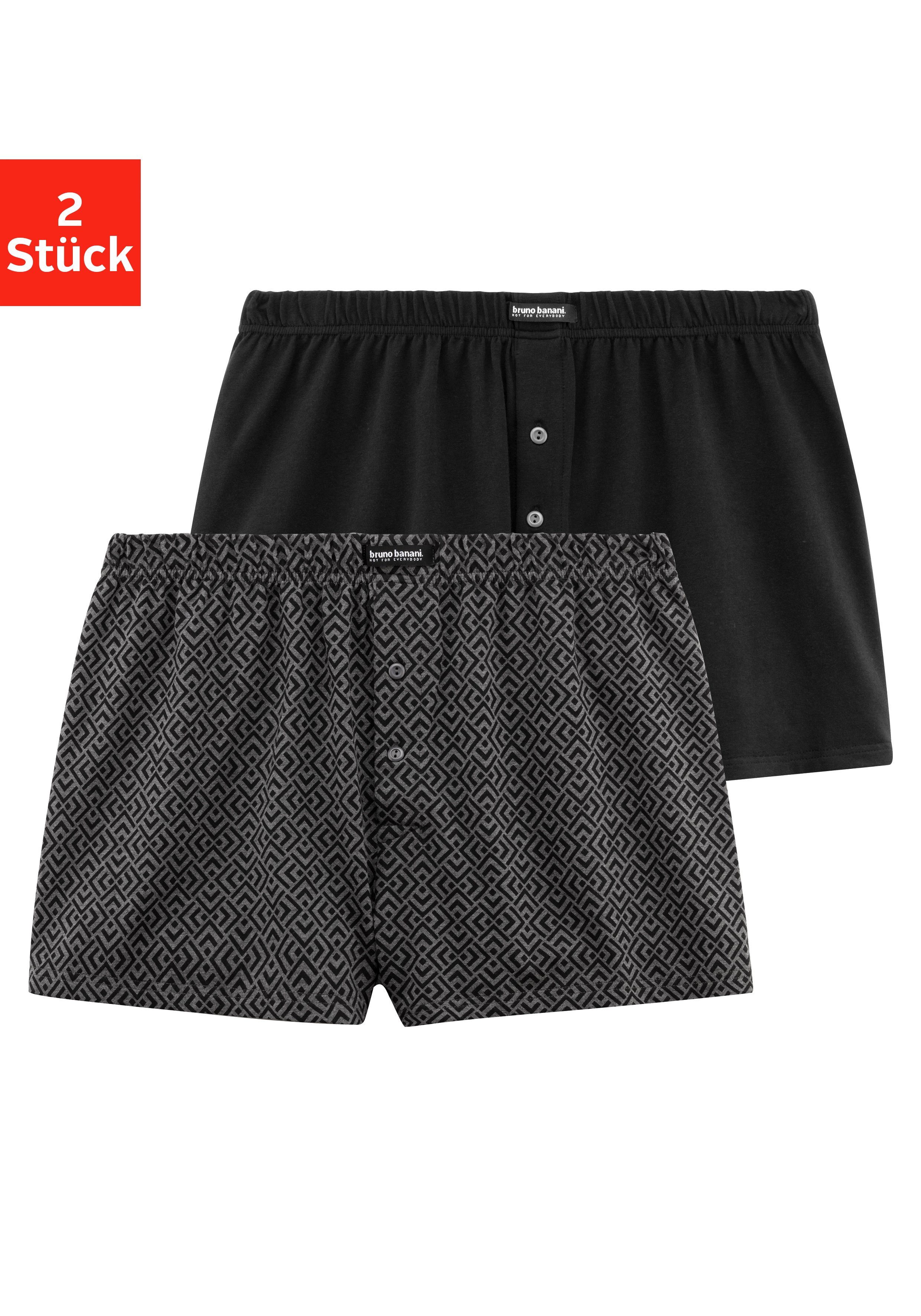 Bruno Banani Wijde boxershort wijde pasvorm (set, 2 stuks)