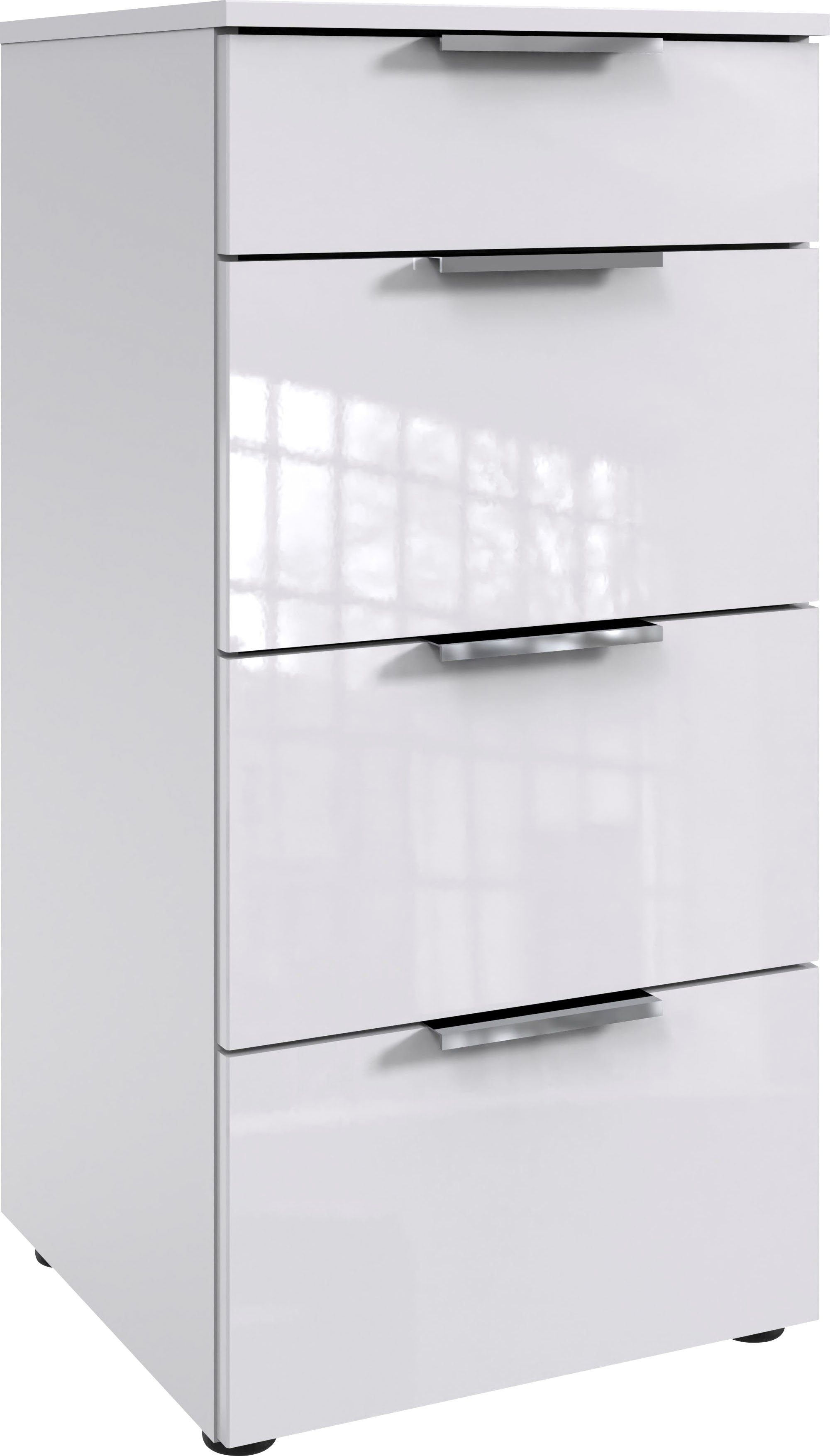 Wimex Ladekast Level36 D by fresh to go met soft-close functie en lakfronten, 4 lades, hoge commode commodes & ladekasten wit