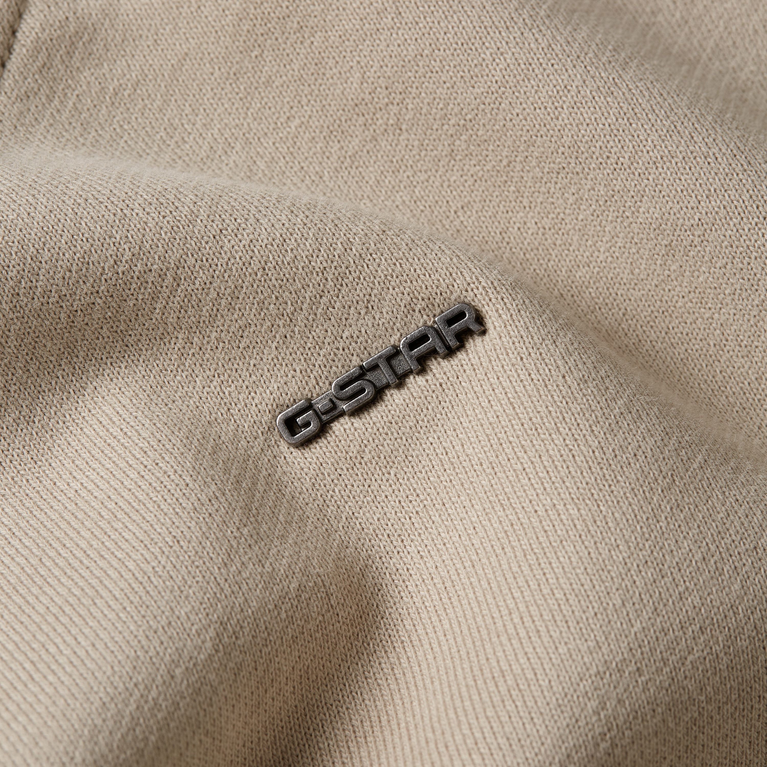 G-Star RAW Sweater Sleeve Construction met rimpeling op de ellebogen