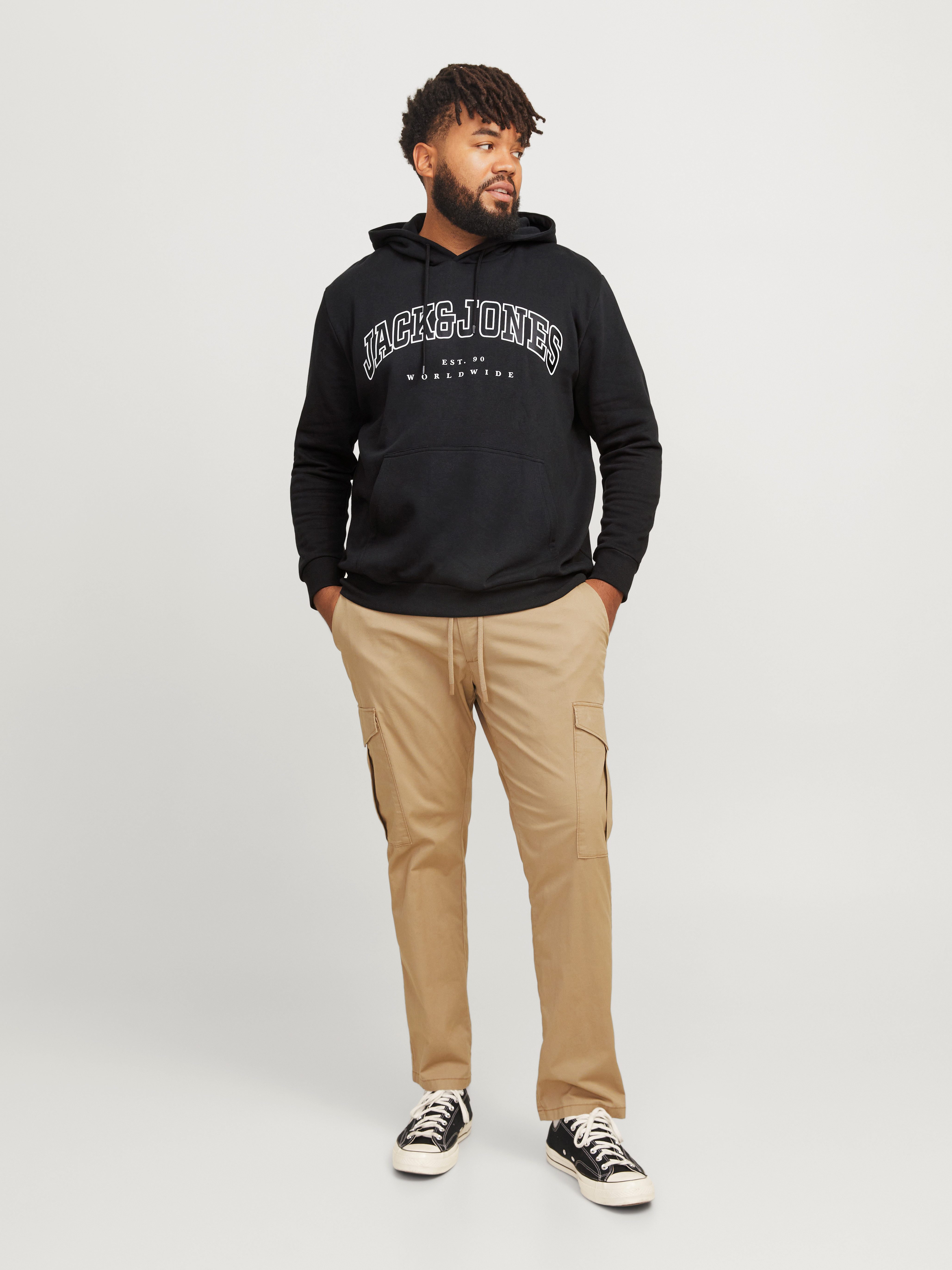 Jack & Jones PlusSize Hoodie JJECALEB VARSITY SWEAT HOOD NOOS PLS