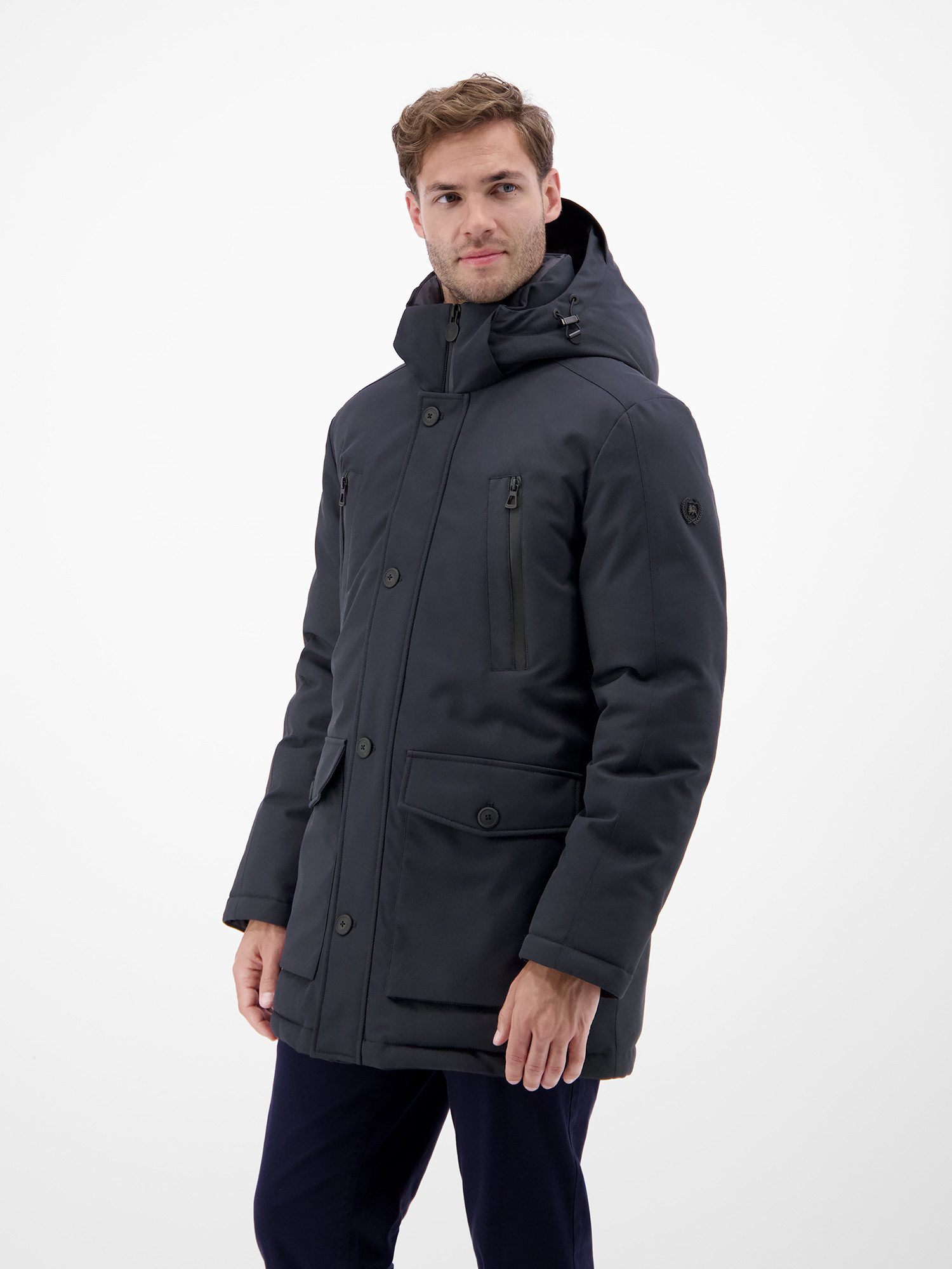 Lerros Parka LERROS Heren-Parka in Twillstructuur