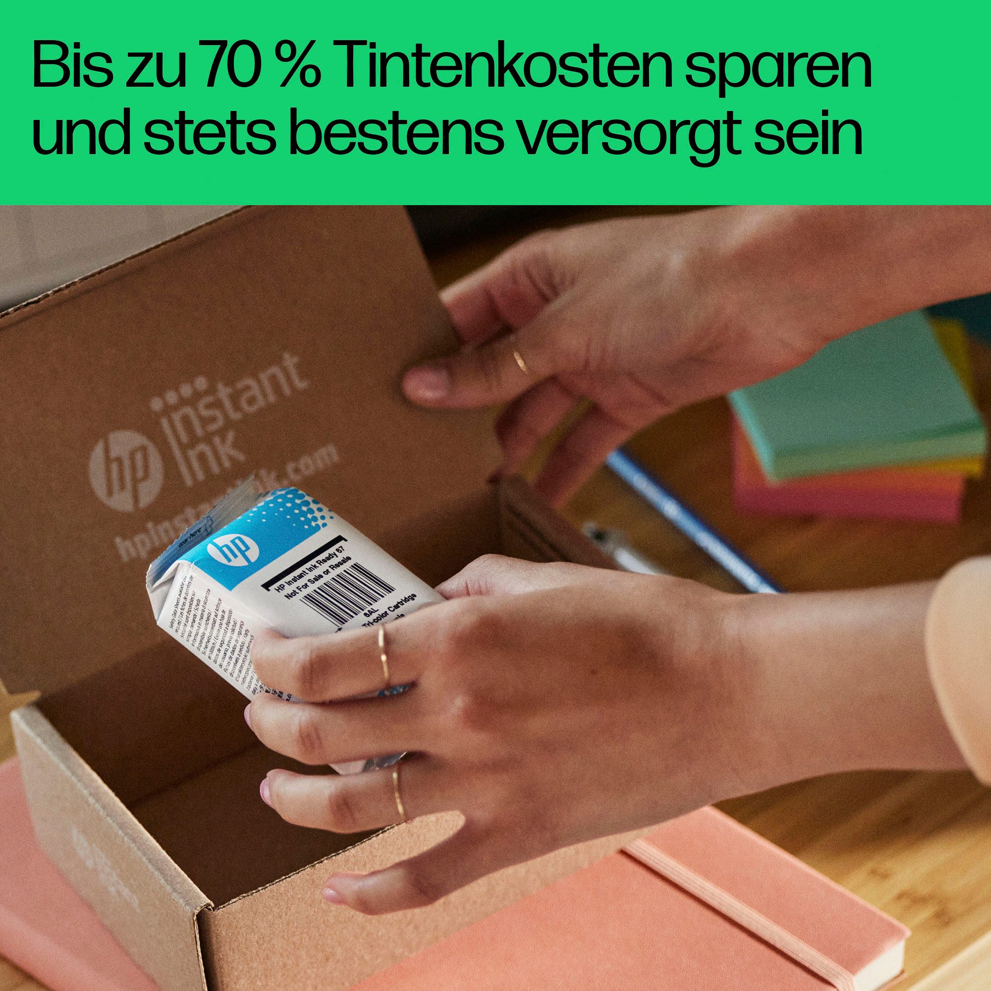 HP All-in-oneprinter DeskJet 4220e inclusief 3 maanden gratis printen met hp instant ink