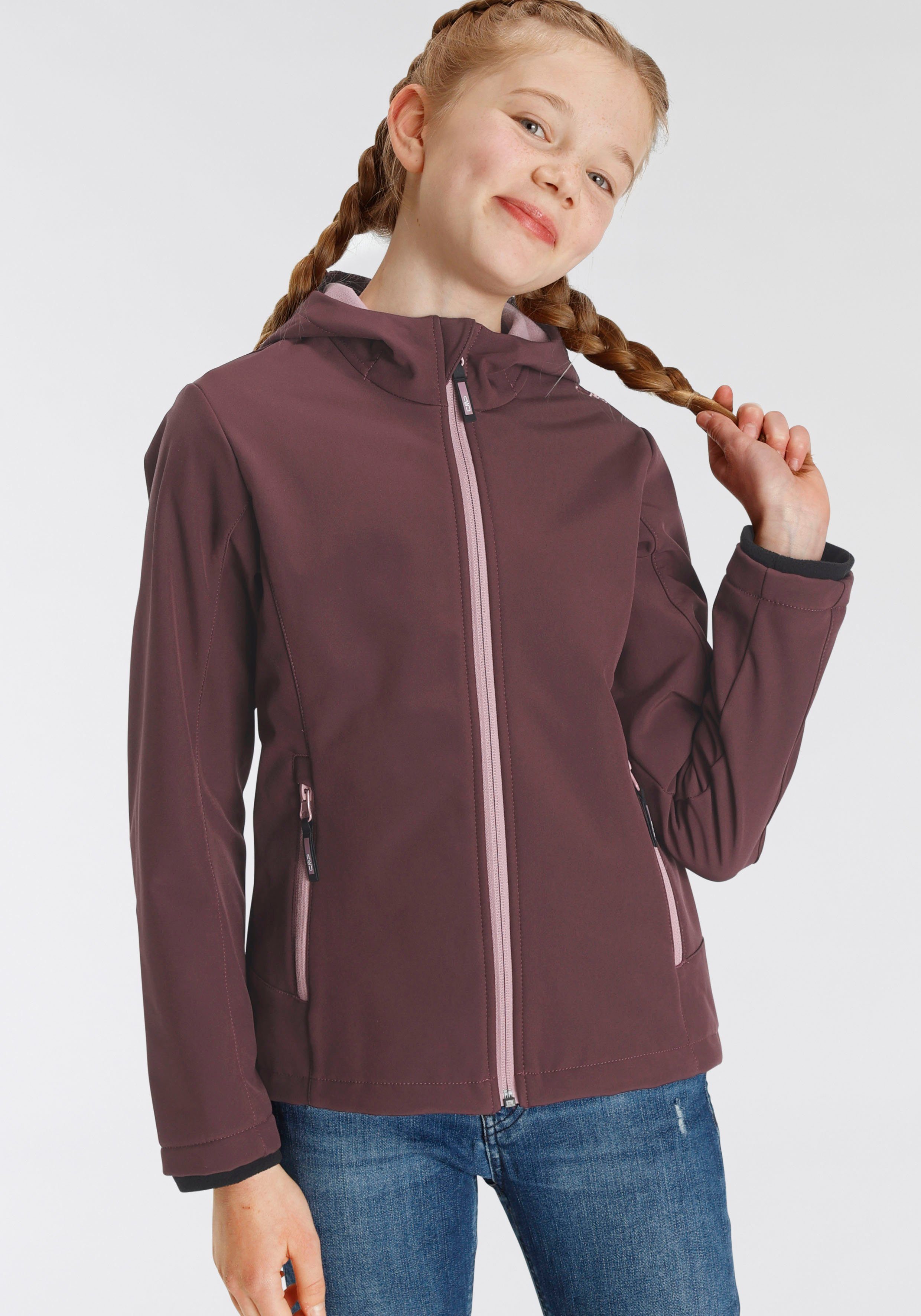 CMP Softshell-jack KID G JACKET FIX HOOD voor kinderen43405465 Ademend & waterafstotend & windafstotend & voor kinderen