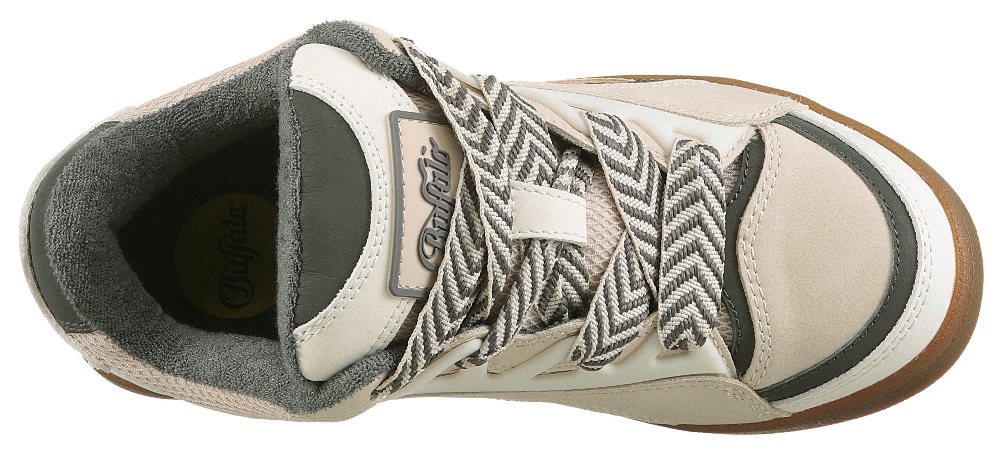 Buffalo Sneakers LIBERTY SKATE Basket-sneaker, vrijetijdsschoen, skate-schoen met honingkleurige loopzool