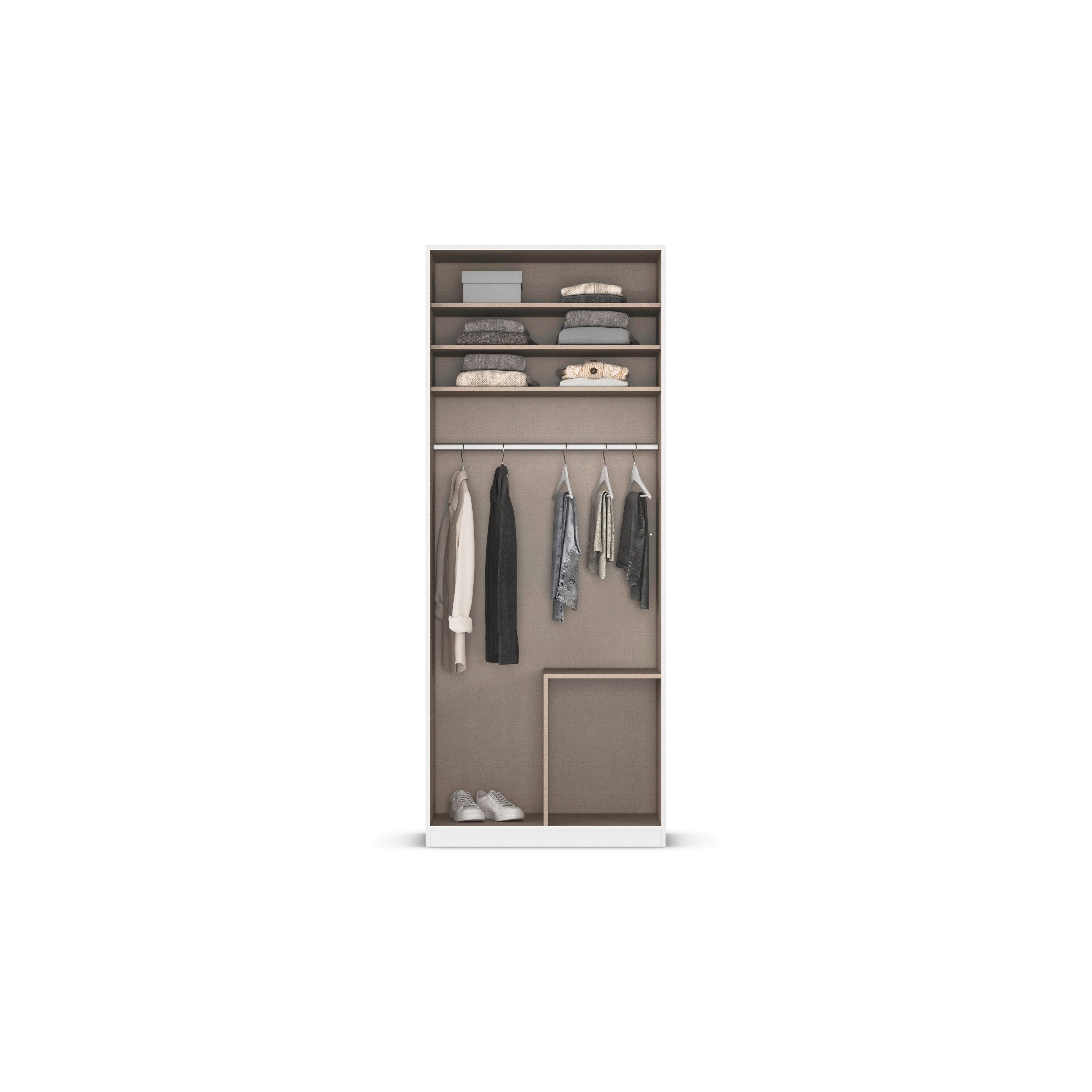 rauch Draaideurkast Kledingkast kast garderobe AGORDO met decor- of hoogglansfront
