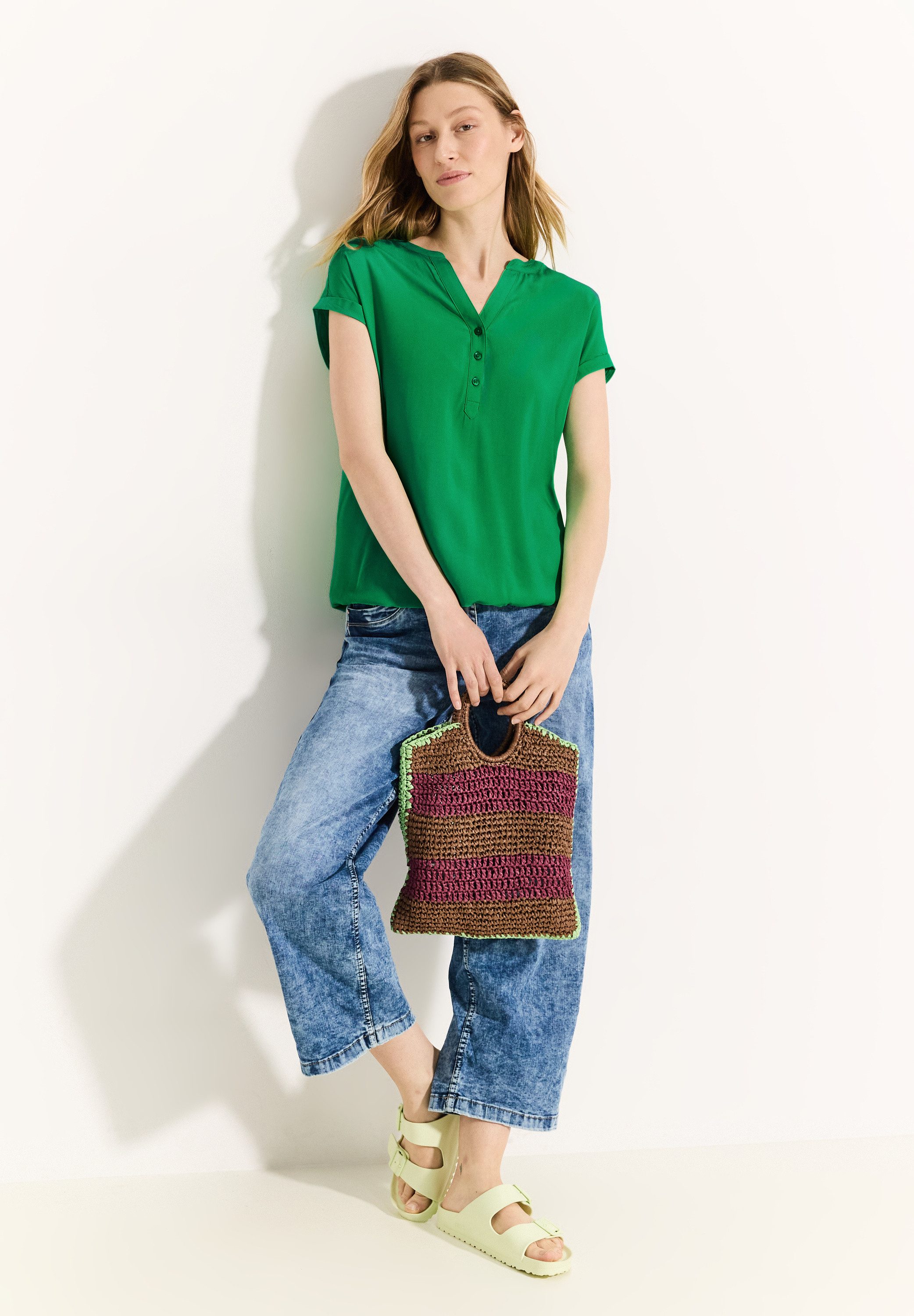 Cecil Blouse met korte mouwen met elastische band