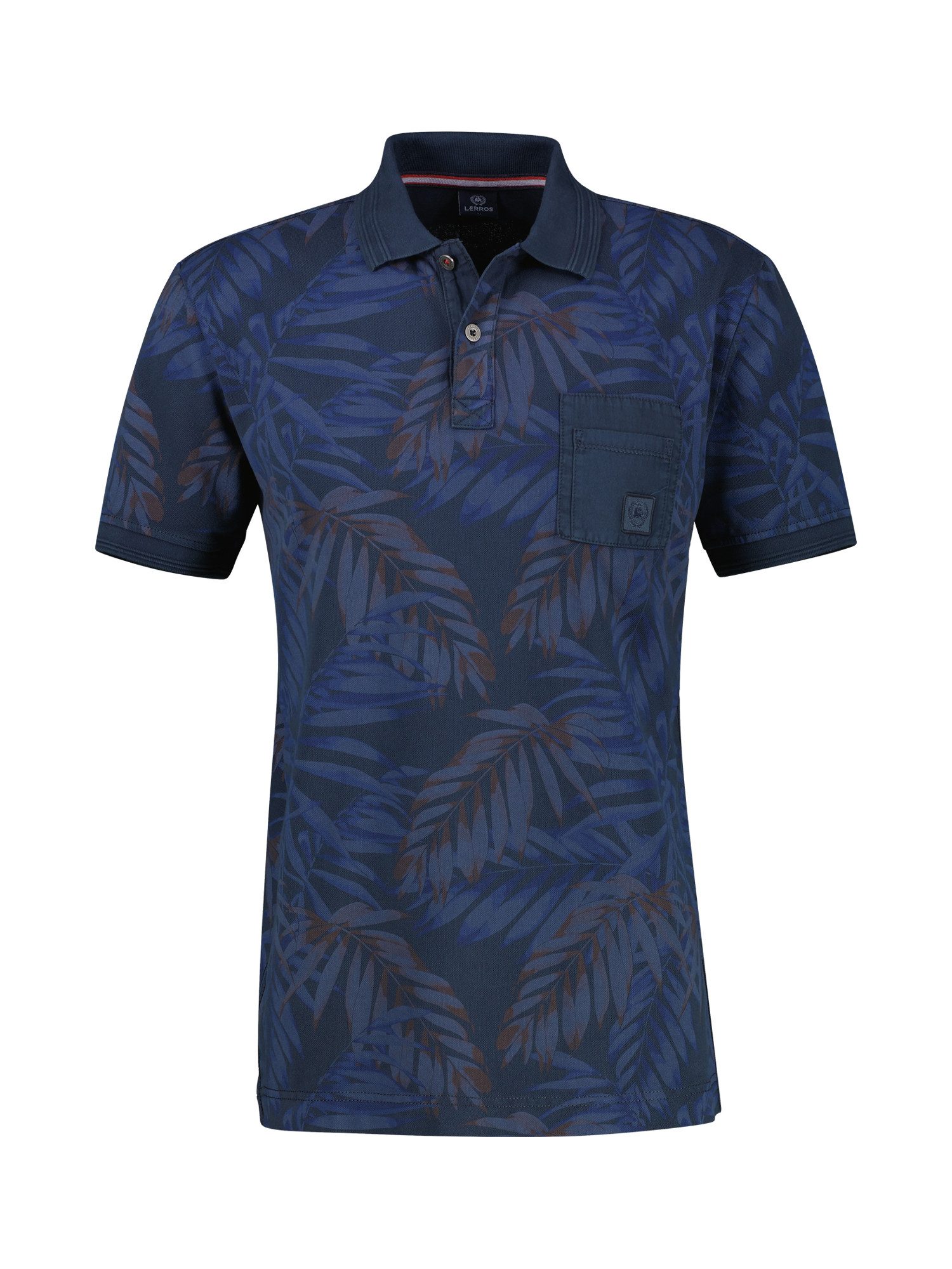 Lerros Poloshirt LERROS heren poloshirt, bloemenbedrukt