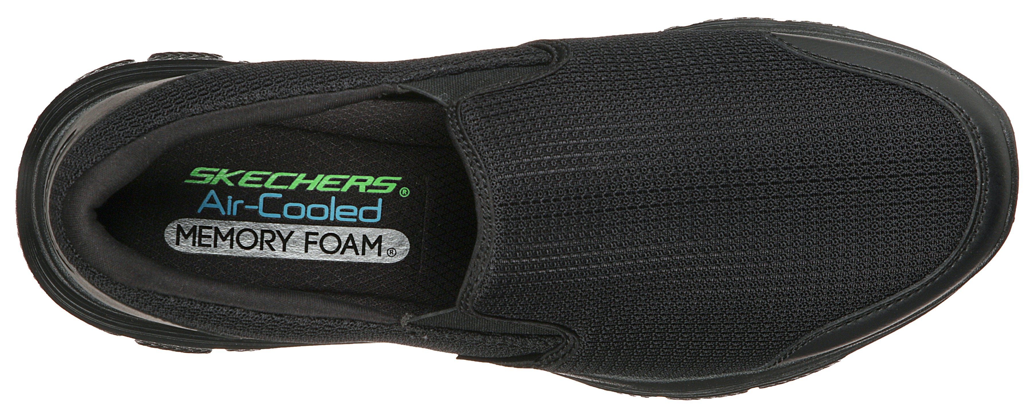 Skechers Slip-on sneakers FLEX ADVANTAGE 4.0 Slipper, slip-on schoen, comfortschoen met air cooled memory foam