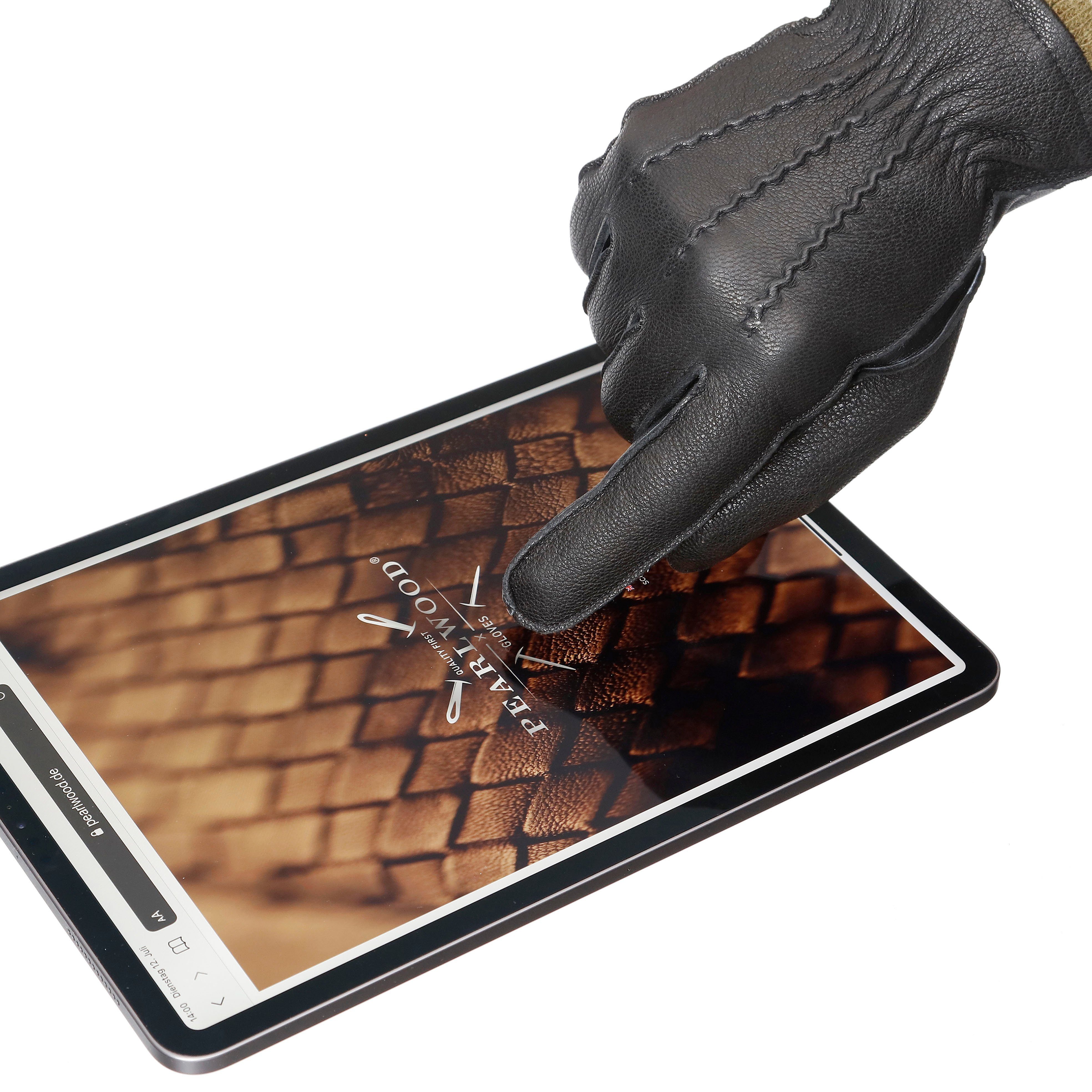 PEARLWOOD Leren handschoenen Miles Touchscreen bewezen - 10 vingersysteem