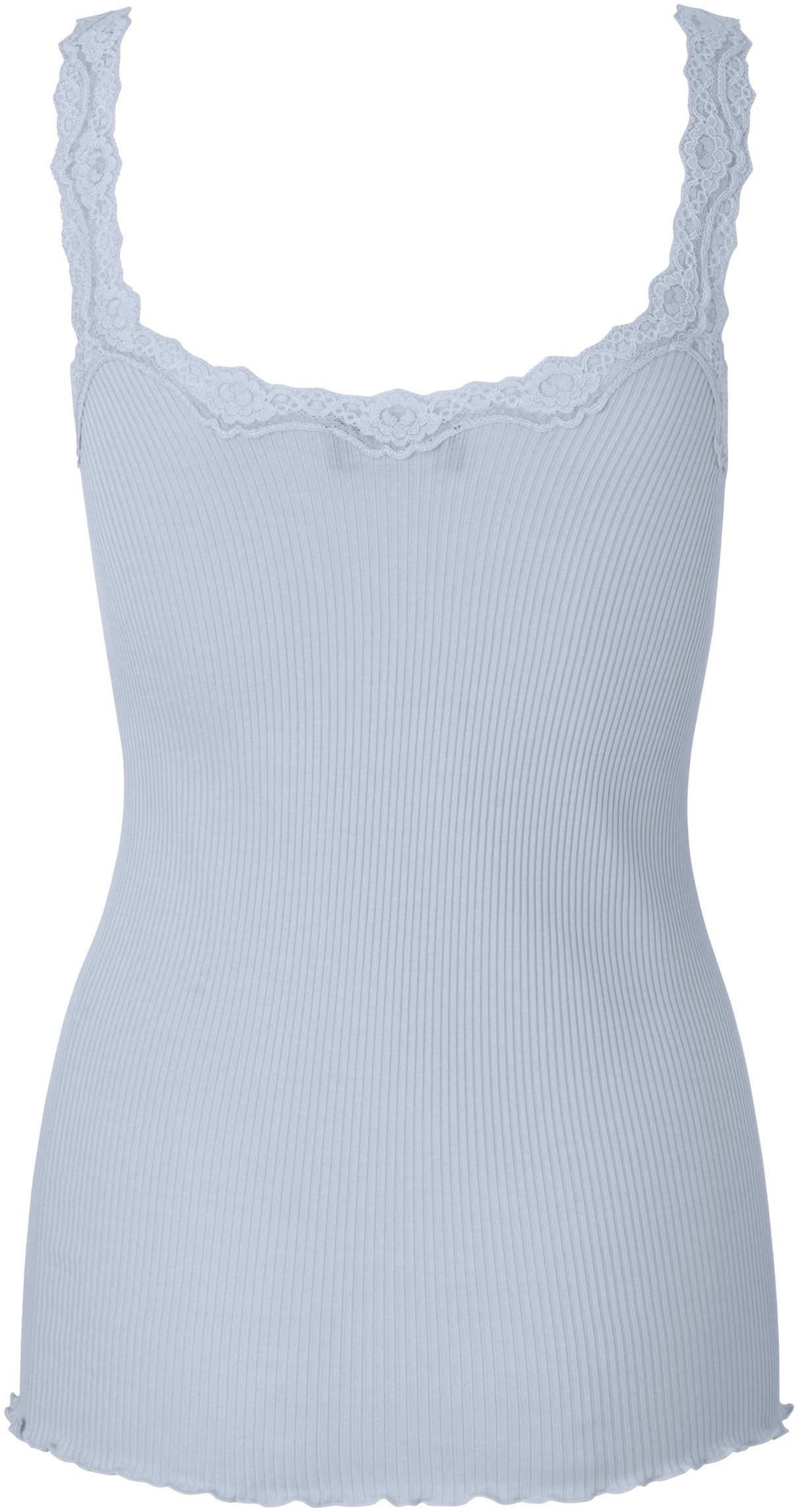 rosemunde Tanktop Babette Silk Top prachtige, omgekeerde vintage kanten afwerking