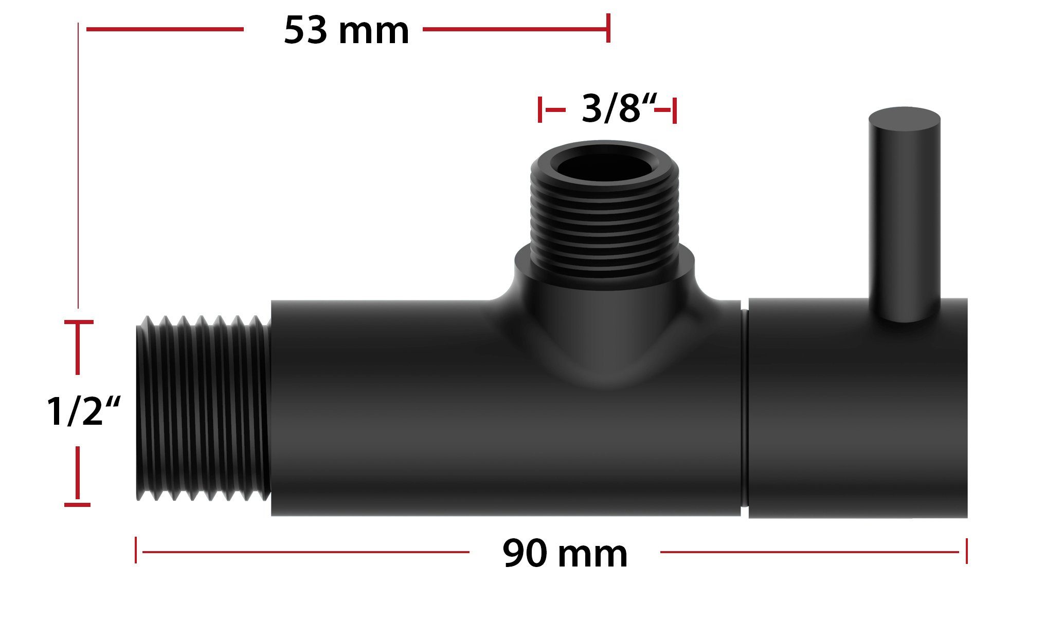 Kirchhoff Hoekventiel JONI Universele hoekventiel met snelsluiting, ½"