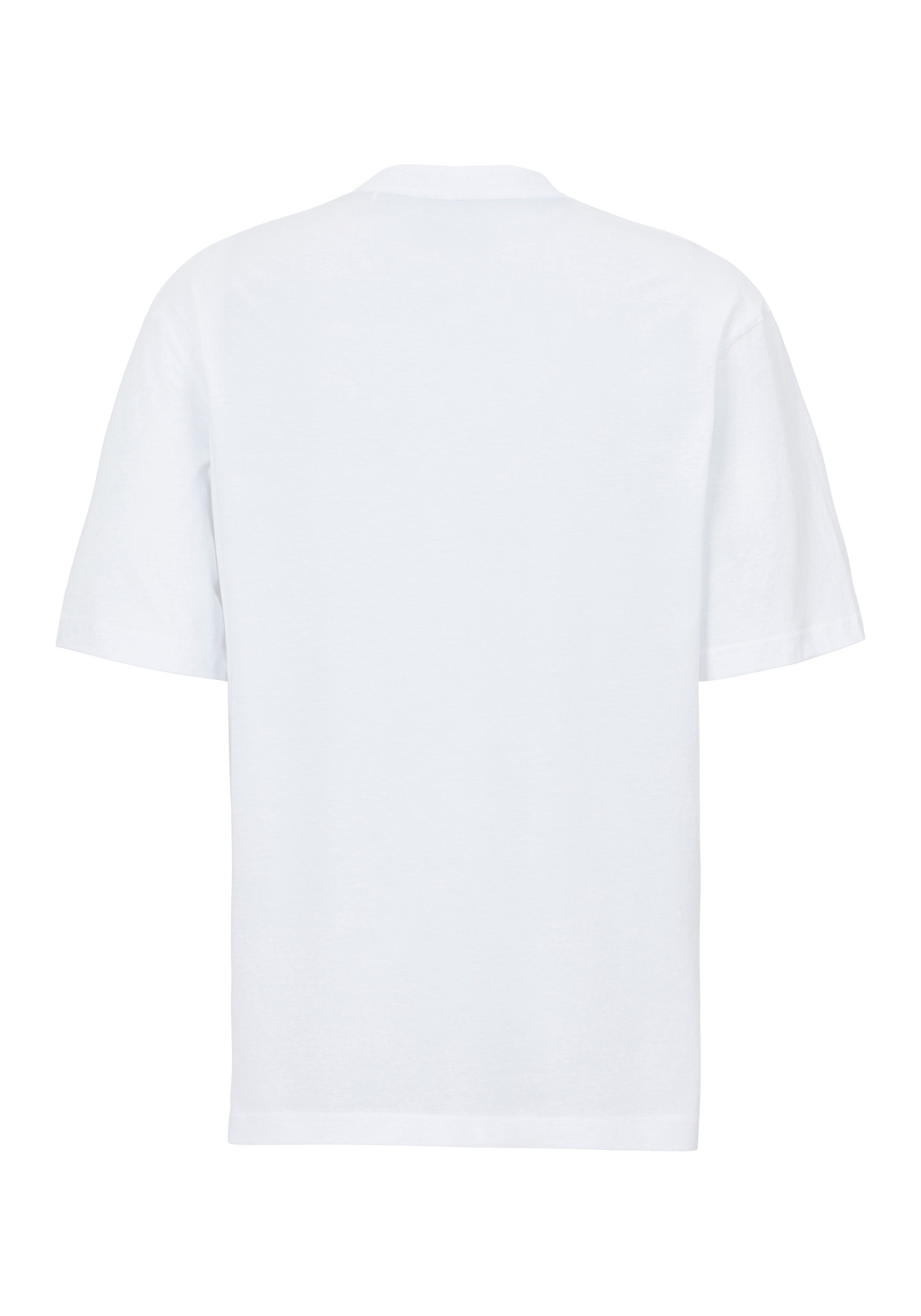 HUGO Blue T-shirt Nugibol met grote logoprint