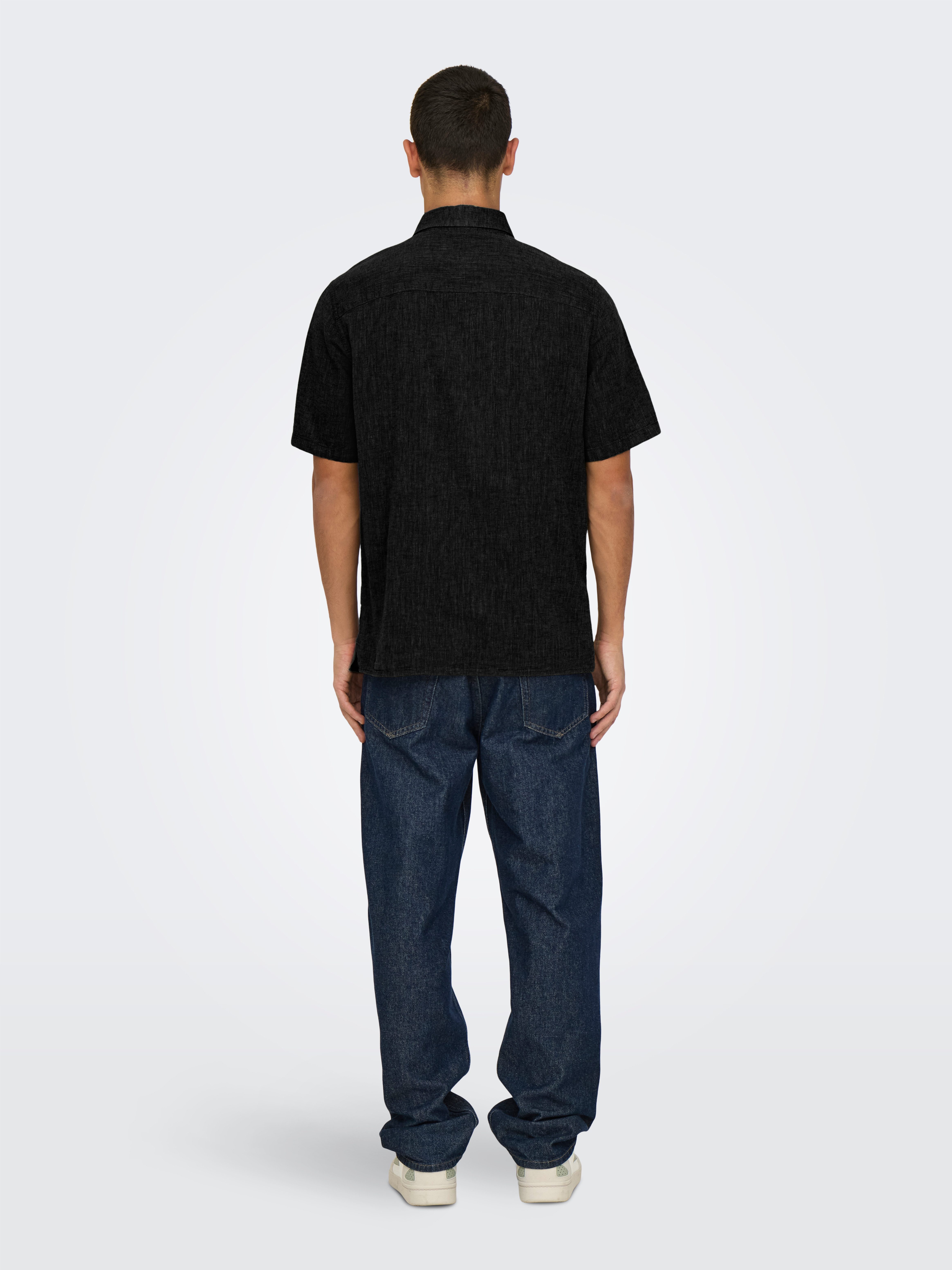 ONLY & SONS Overhemd met korte mouwen ONSCAIDEN LIFE REG SS 1 PKT SHIRT