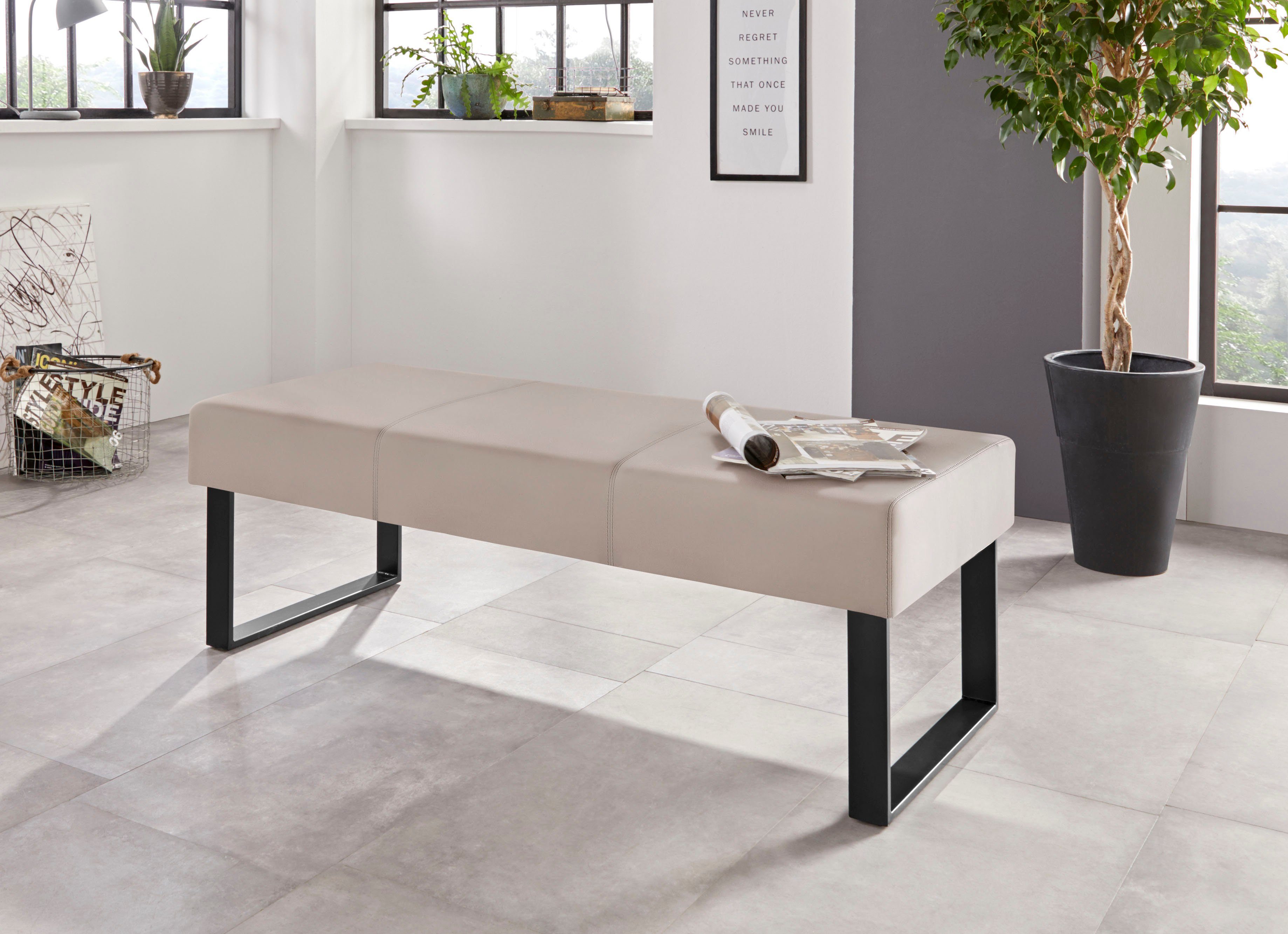 Home affaire Zitbank Oliver Breedte 140 cm, met metalen frame