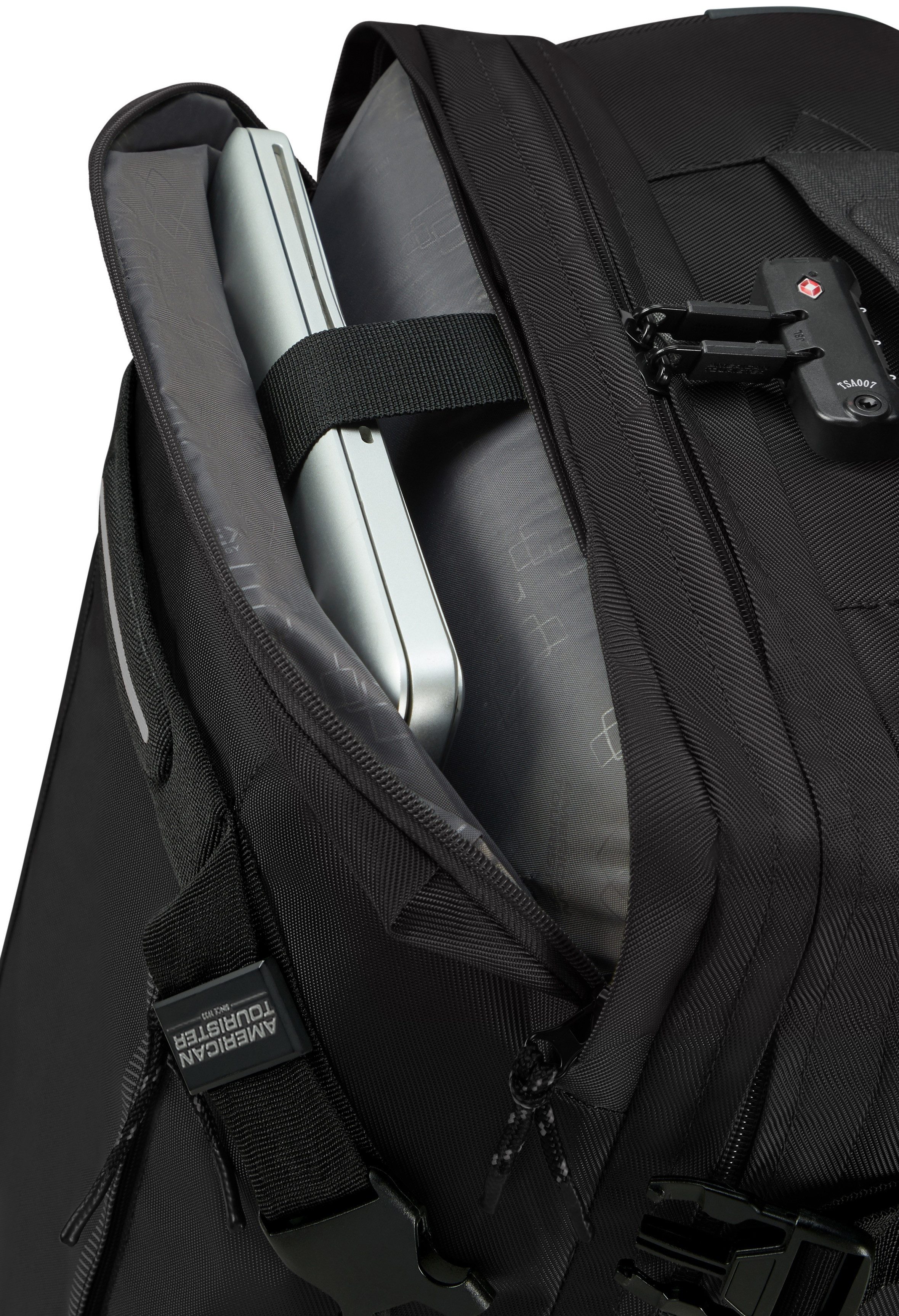 American Tourister® Reistas URBAN TRACK 55 Handbagage tas reistas wielen laptopvak rugzak draagriemen