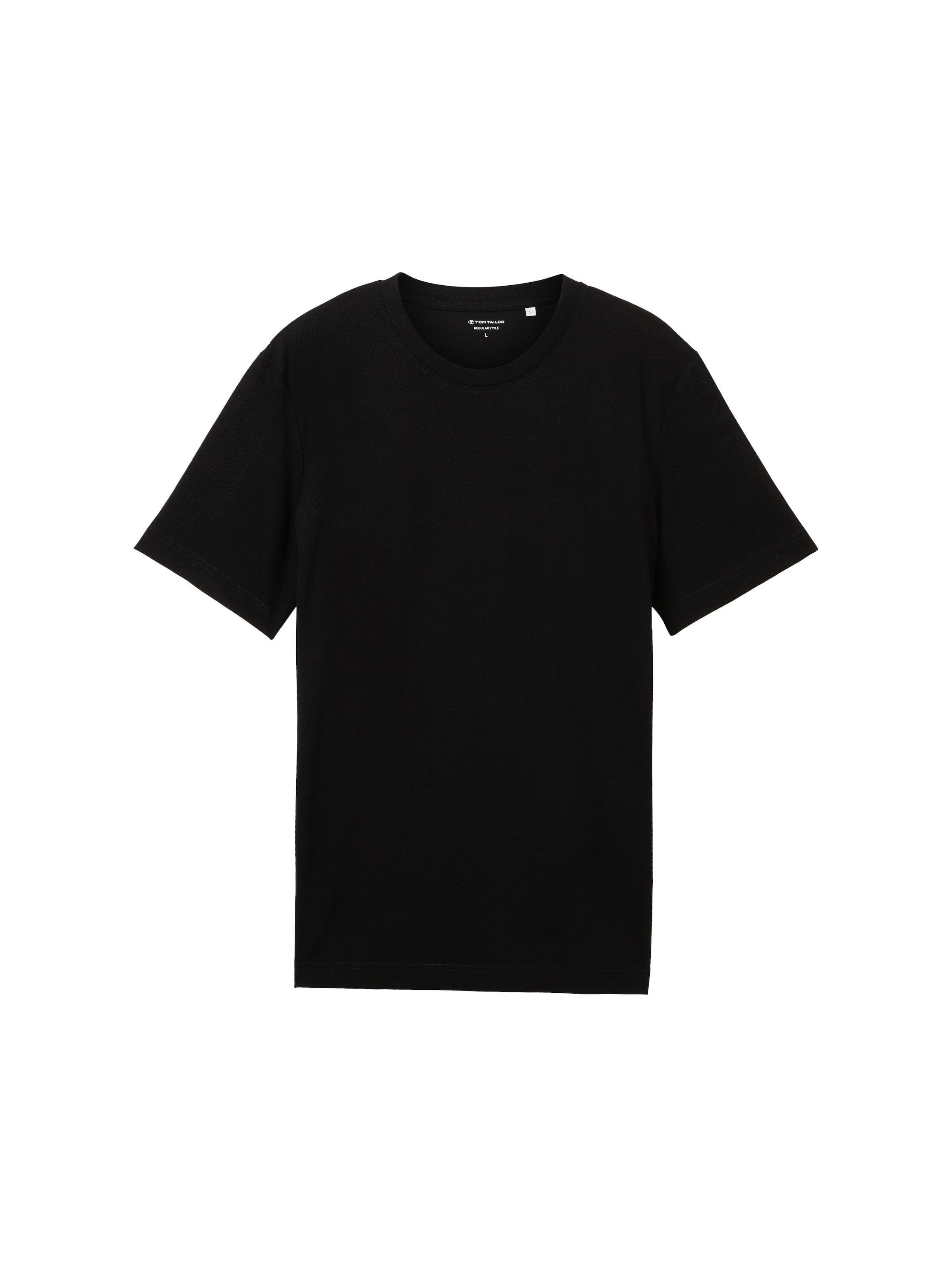 Tom Tailor T-shirt met piqué structuur