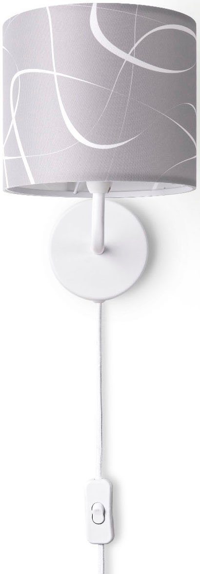 Paco Home Wandlamp Luca Tribal Woonkamer moderne wandlamp met kap stof abstract retro E14