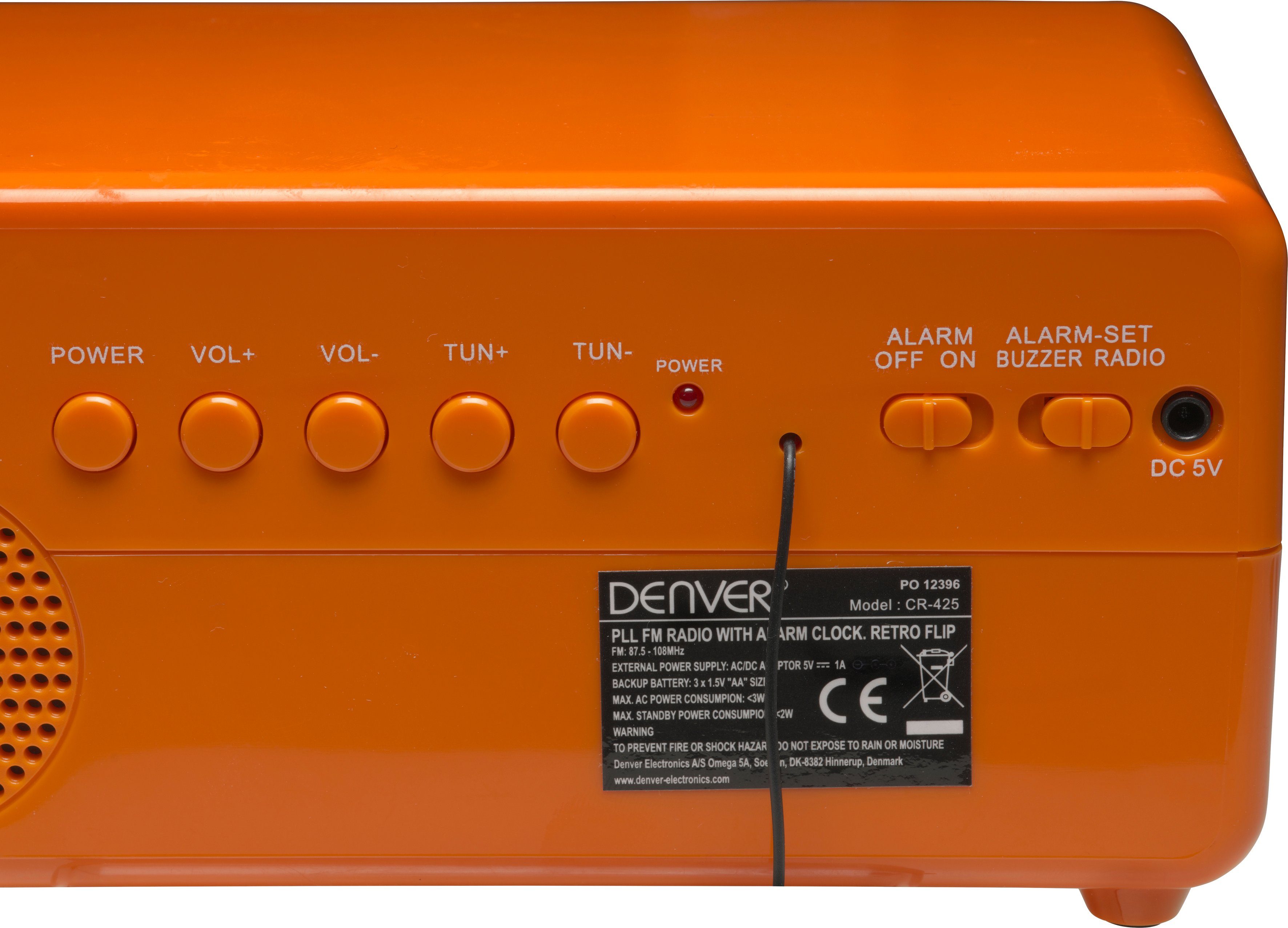 Denver Wekkerradio CR-425 Retro