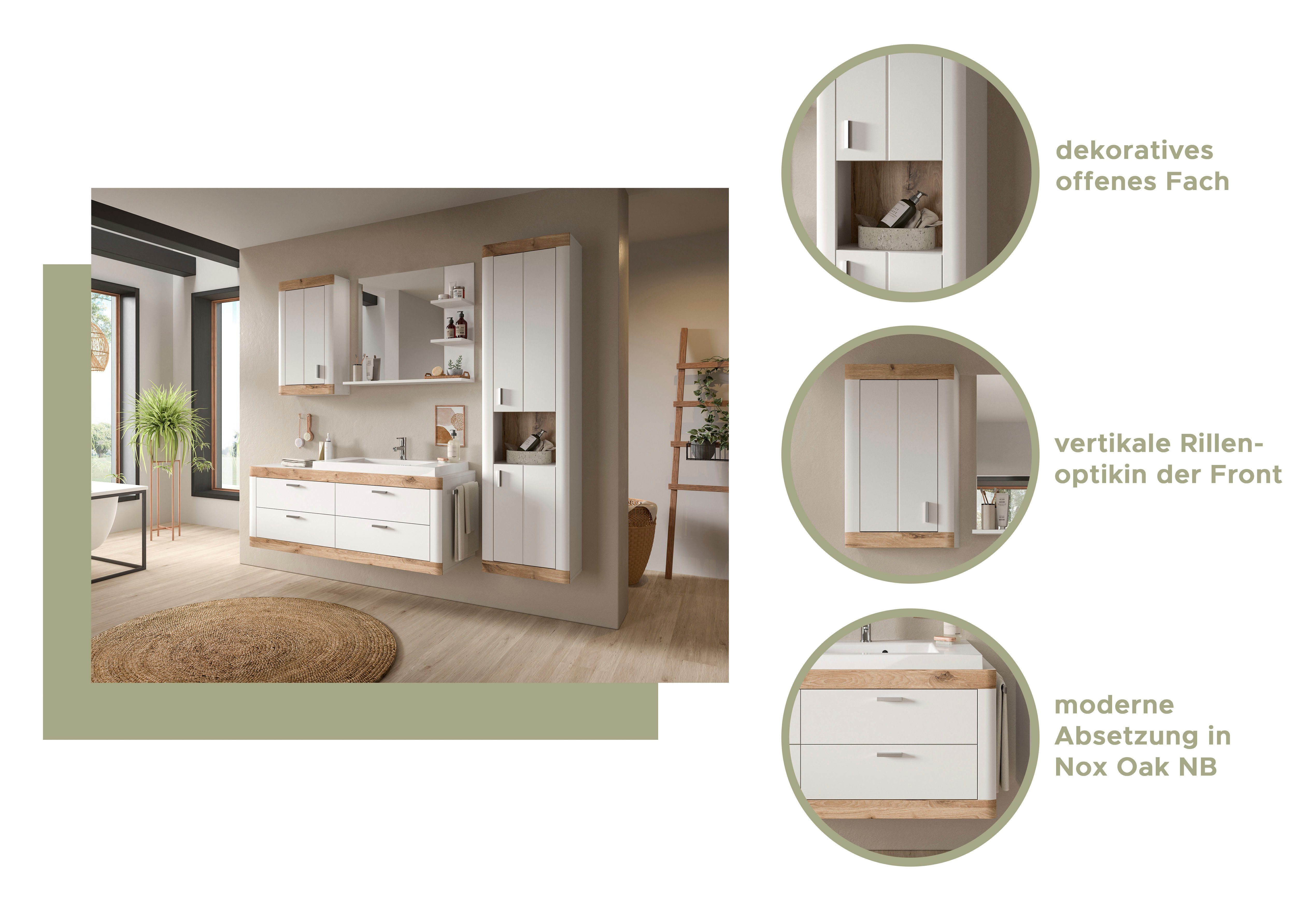 Home affaire Hangend kastje Landsby, breedte 45 cm, 1 deur (deur aanslag verwisselbaar), 1 legplank (1 stuk)